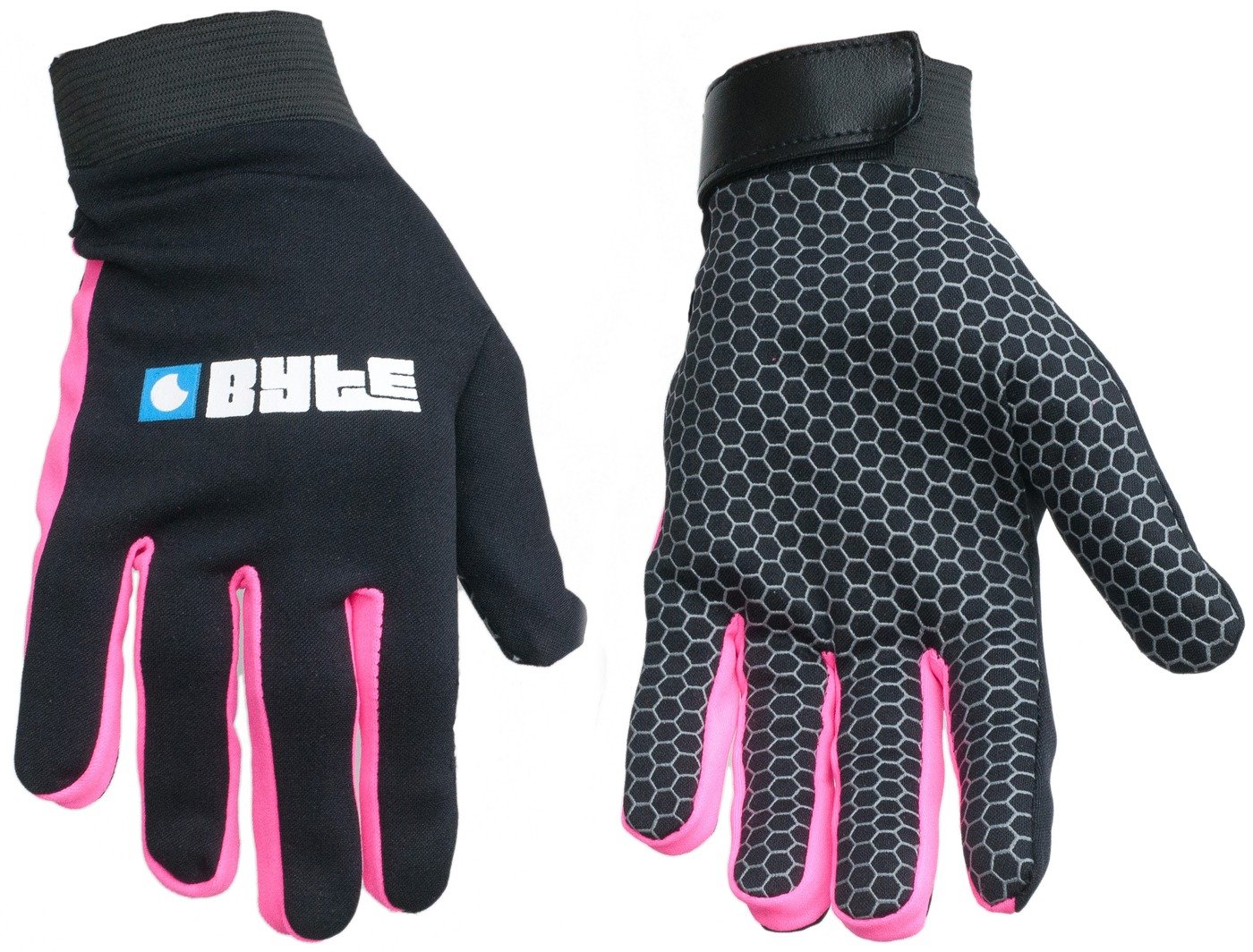 BYTE SNUG FIT SKIN HOCKEY GLOVE BLACK PINK (SMALL)