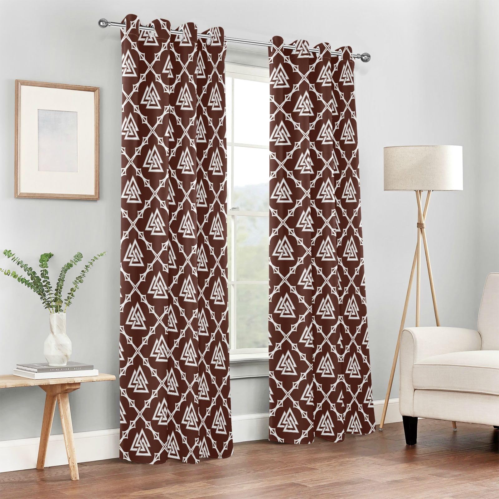 Tende Oscuranti 100% Con Motivo Geometrico Jacquard – 2 Pannelli 132x213 Cm, Isolamento Termico E Acustico, Per Camera Da Letto E Soggiorno