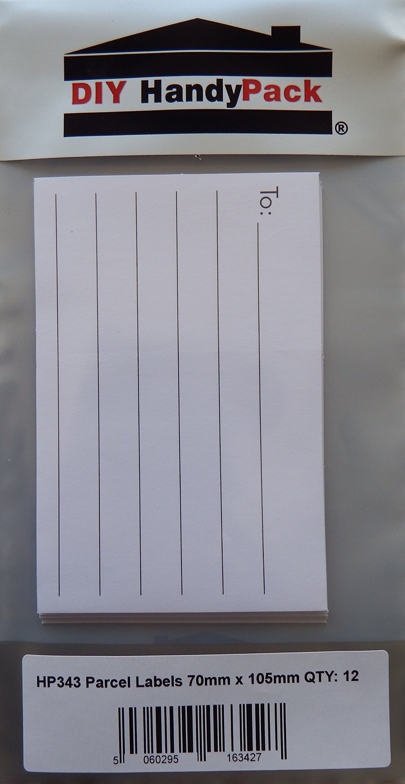 DIY HandyPack - Self Adhesive Parcel Address Labels (Pack 12)