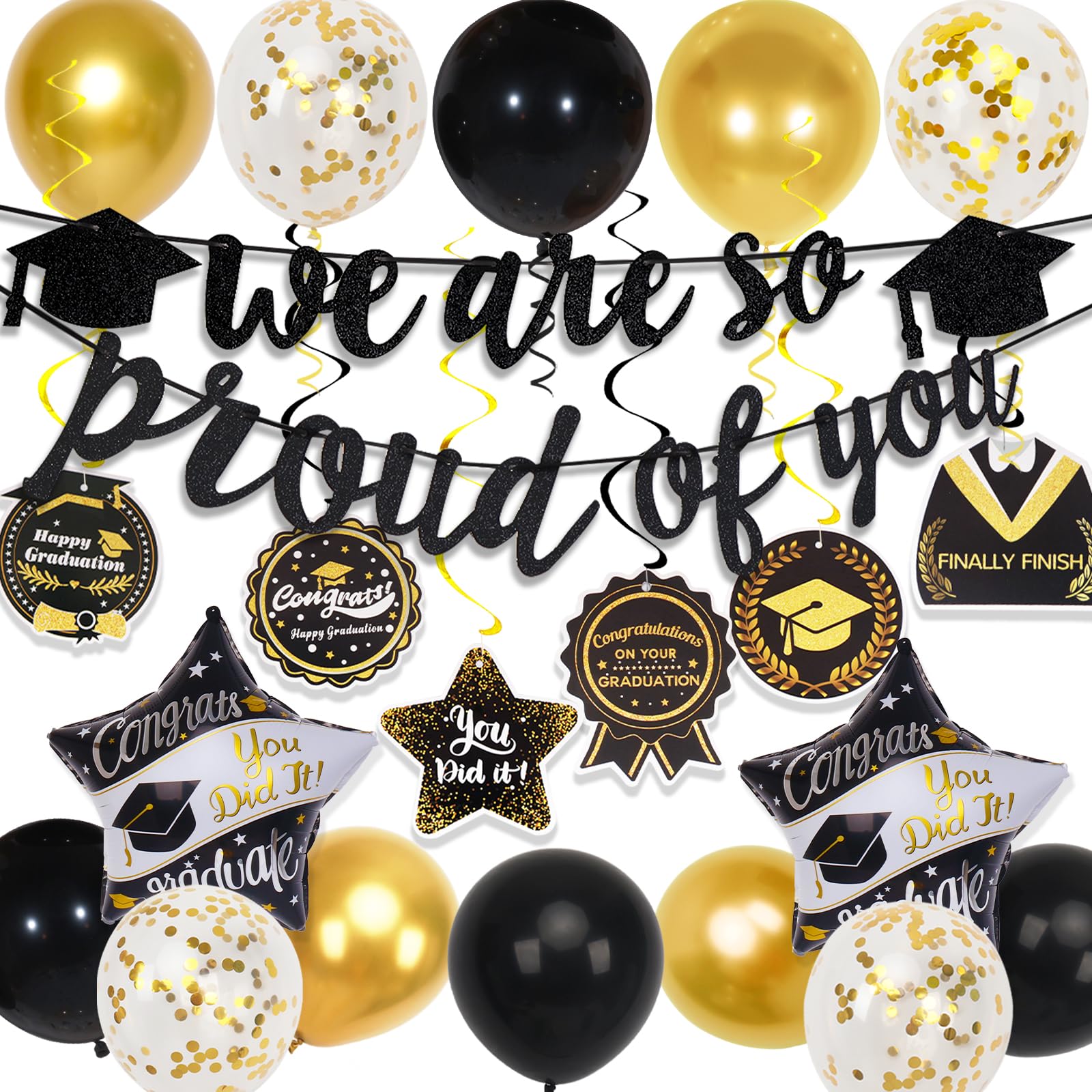 Qiebenav Banner di laurea classe del 2024 laureati Banner 2024 laurea banner sfondo congratulazioni classe laurea decorazione J 180 cm