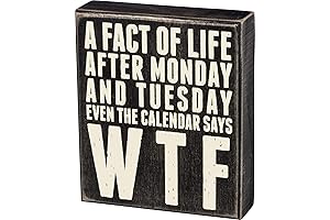 *Funny Work Calendar*: Primitives by Kathy Box Sign