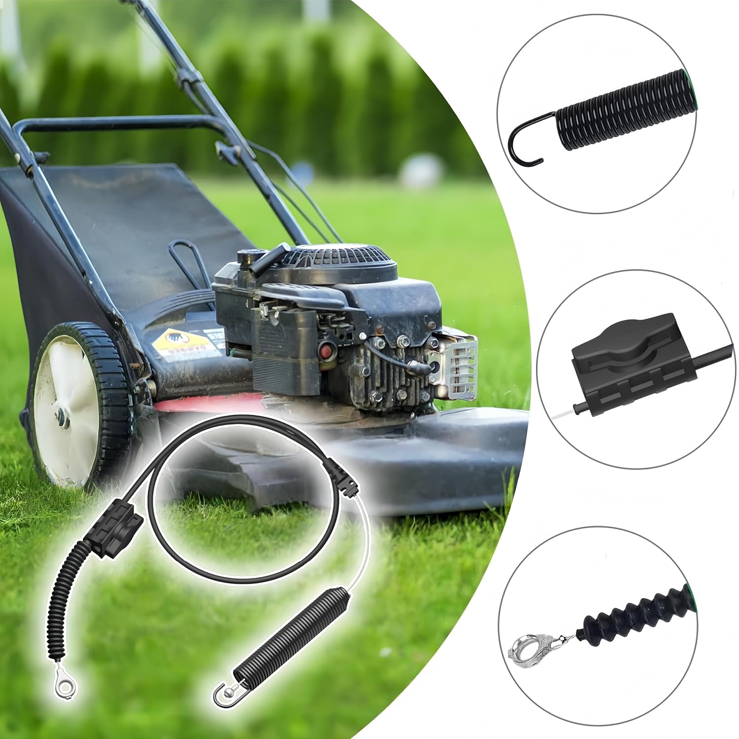 PTO Handle Control Cable 946-05087D for Cub Cadet XT1 XT2 LX46 LX42 LT46 LT42 FAB C Lawn Mower, Replaces OEM 746-05087D, 746-05087, 946-05087