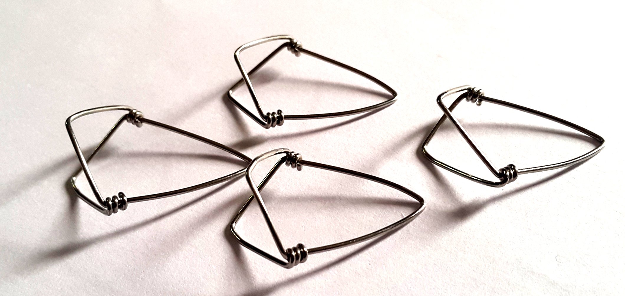 Set di 4 Mizrab, plettro, per sitar, di alta qualità