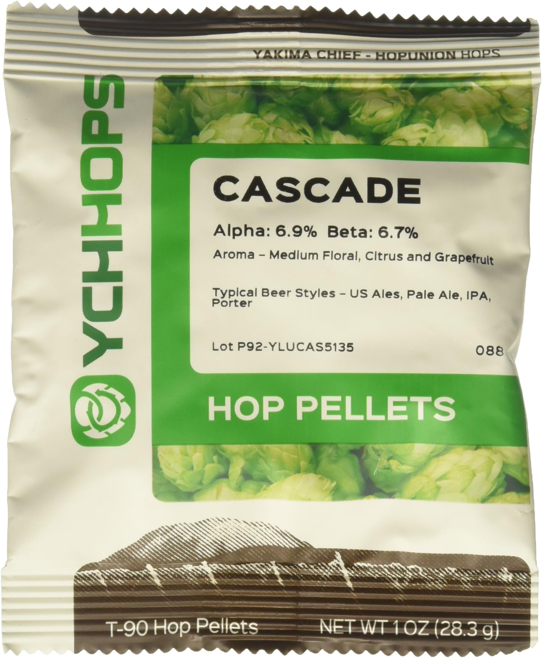 H002 Cascade Pellet Hops (2 oz.) Pelletized Hops for Home Brew