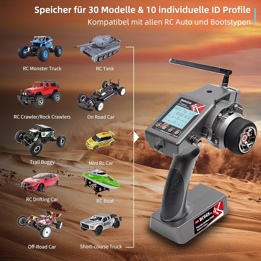 RadioLink RC6GS V3 7ch　プロポ　ラジコン　クローラー Amazon.com: Radiolink RC6GS V3 New 7 Channels RC Transmitter