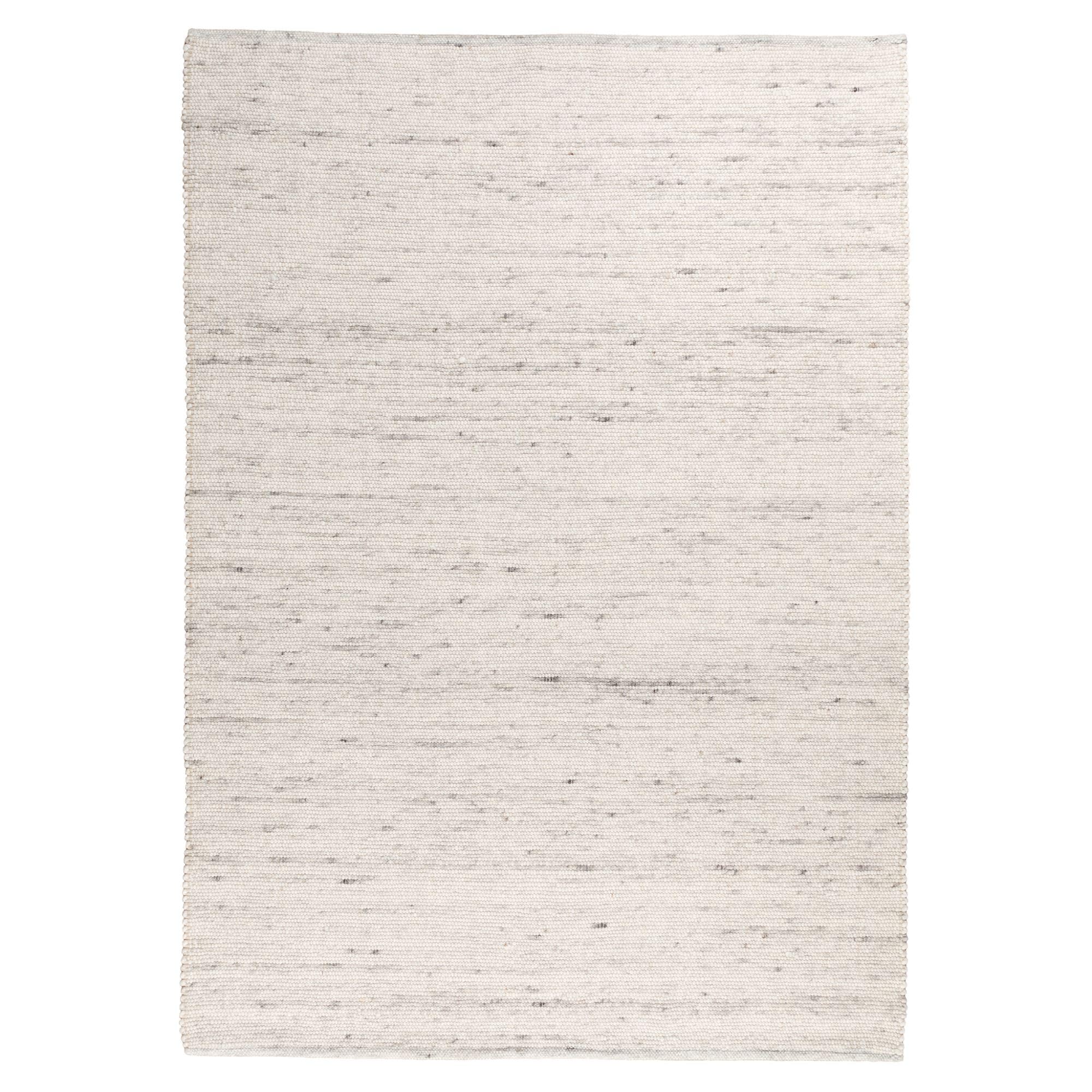 Steffensmeier Handweb Teppich Paros | gewalkte Schurwolle | Grau, handgewebt, Größe: 160x230 cm