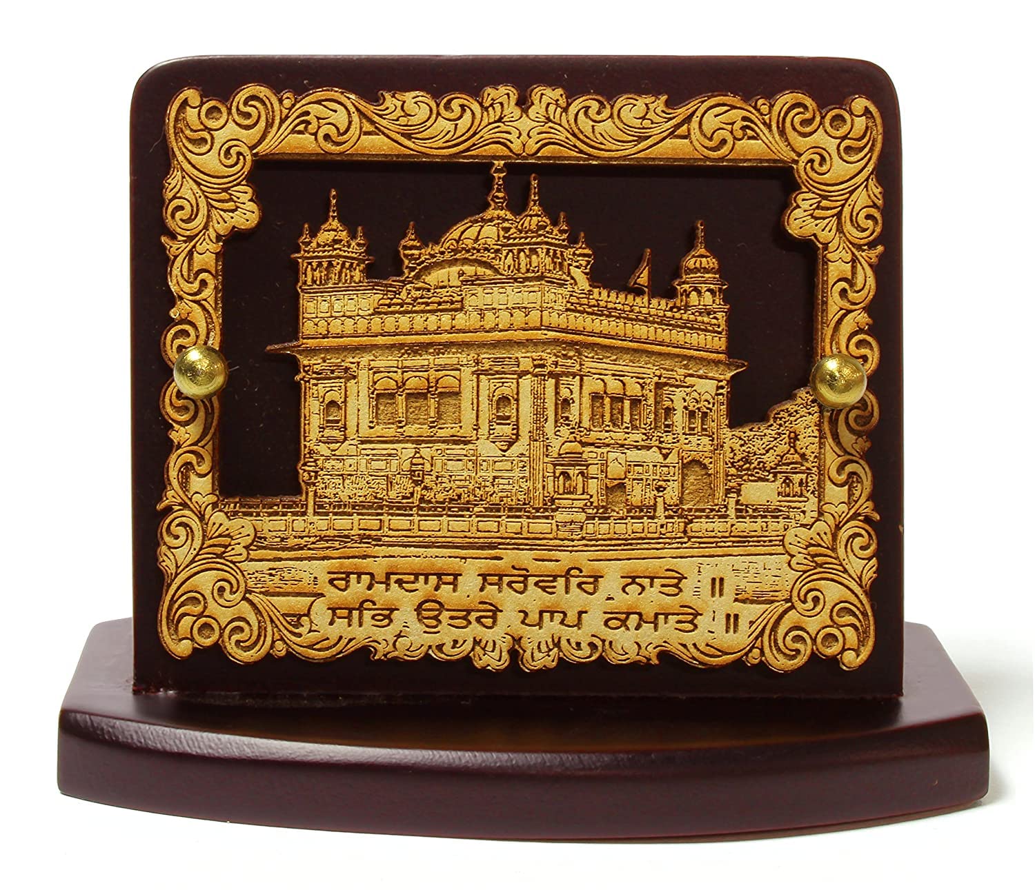 Super sculpture temple doré haut de gamme pour voiture