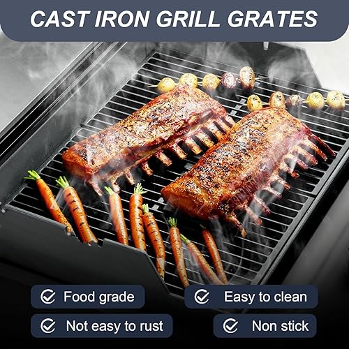 Miniatura 7 de Uniflasy Piezas de parrilla de 19.5 pulgadas para rejillas de parrilla Weber Genesis para Weber Genesis 300 Series E310 E320 E330 S310 S320 S330