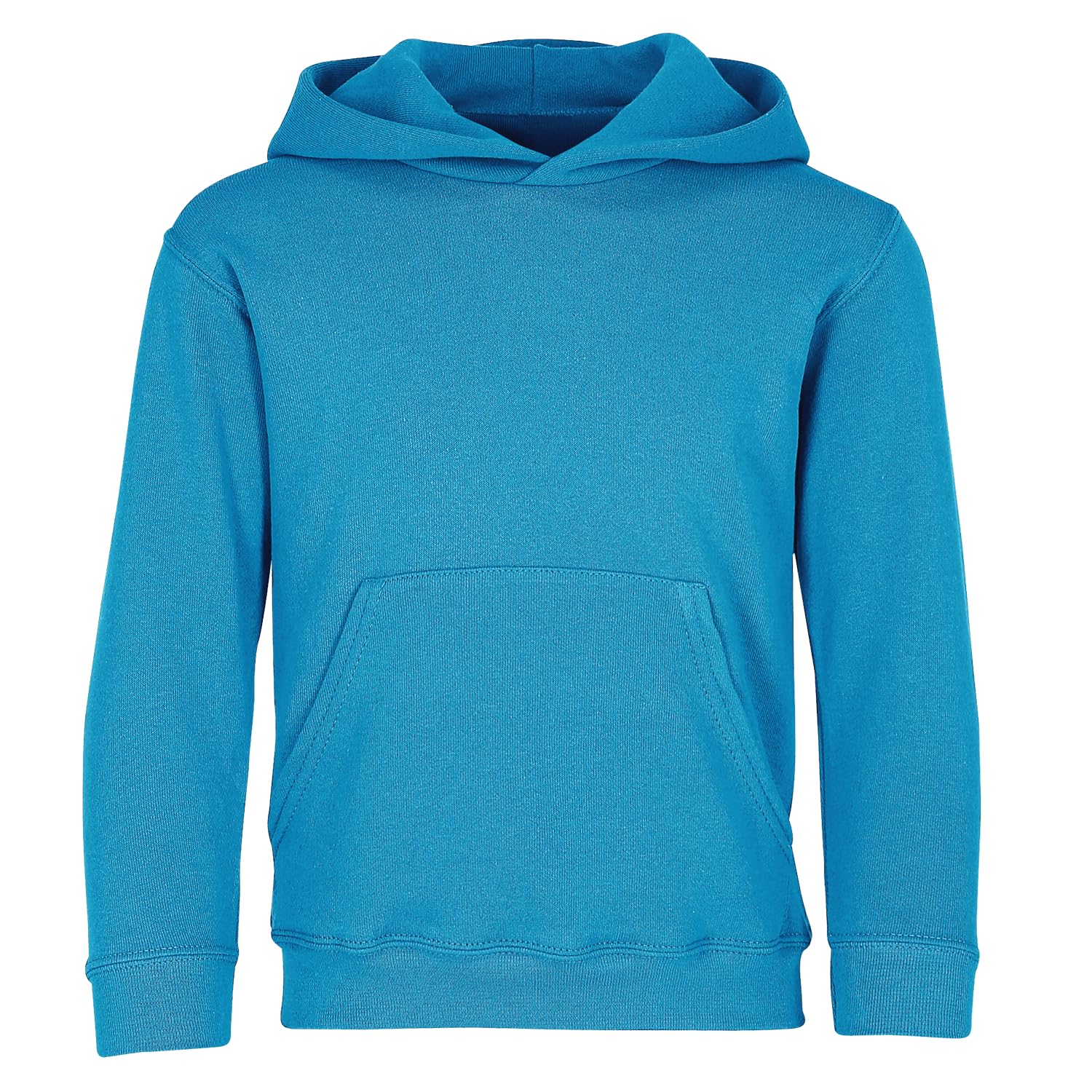 Fruit of the Loom Childrens Unisex Hooded Sweatshirt/Hoodie (9-11) (Azure Blue)