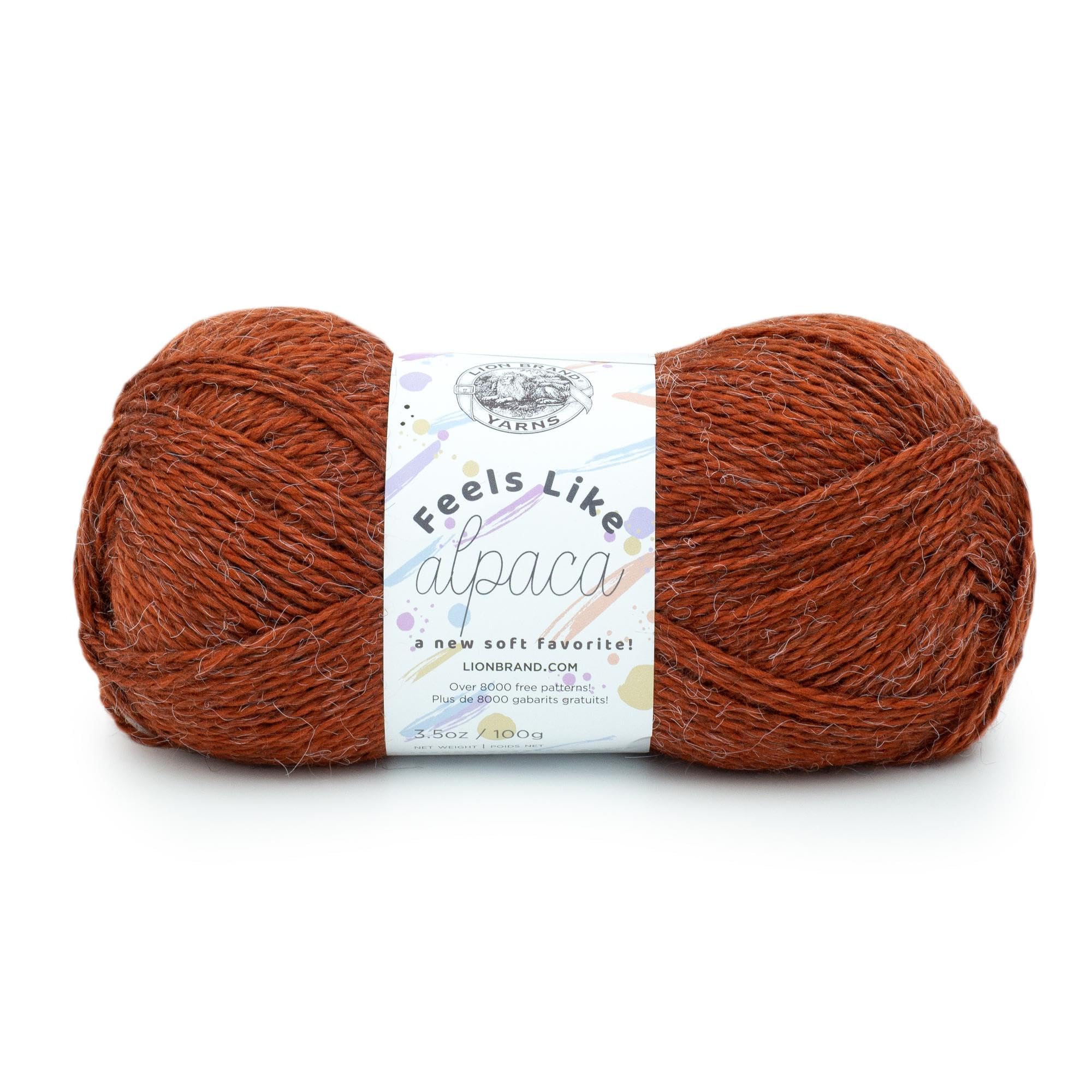 Fil d'alpaga Lion Brand rouille idéal pour tricoter vos pulls d'hiver