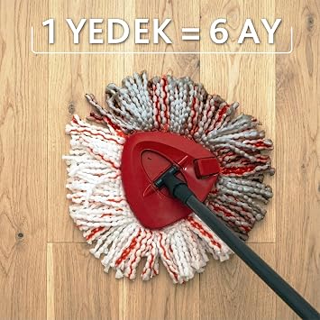 Vileda Turbo 3in1 Extra Pedli Mikrofiber Yedek Paspas | Güçlü lifli mikrofiber | tüm sert zeminler için | %98 polyester, %2 poliamid | tekli paket | 30°C'de makinede yıkanabilir