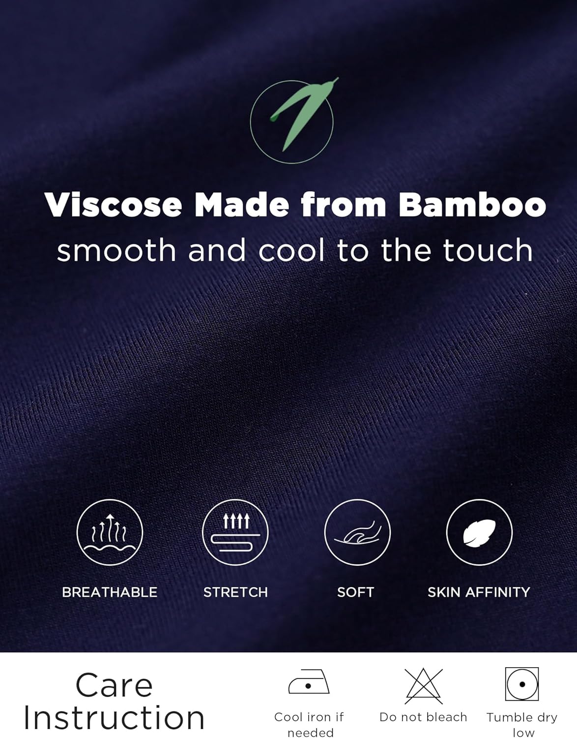 GYS Women Pajama Pants Bamboo Viscose High-Waist Soft Sleep Bottoms with Pockets - Image 5