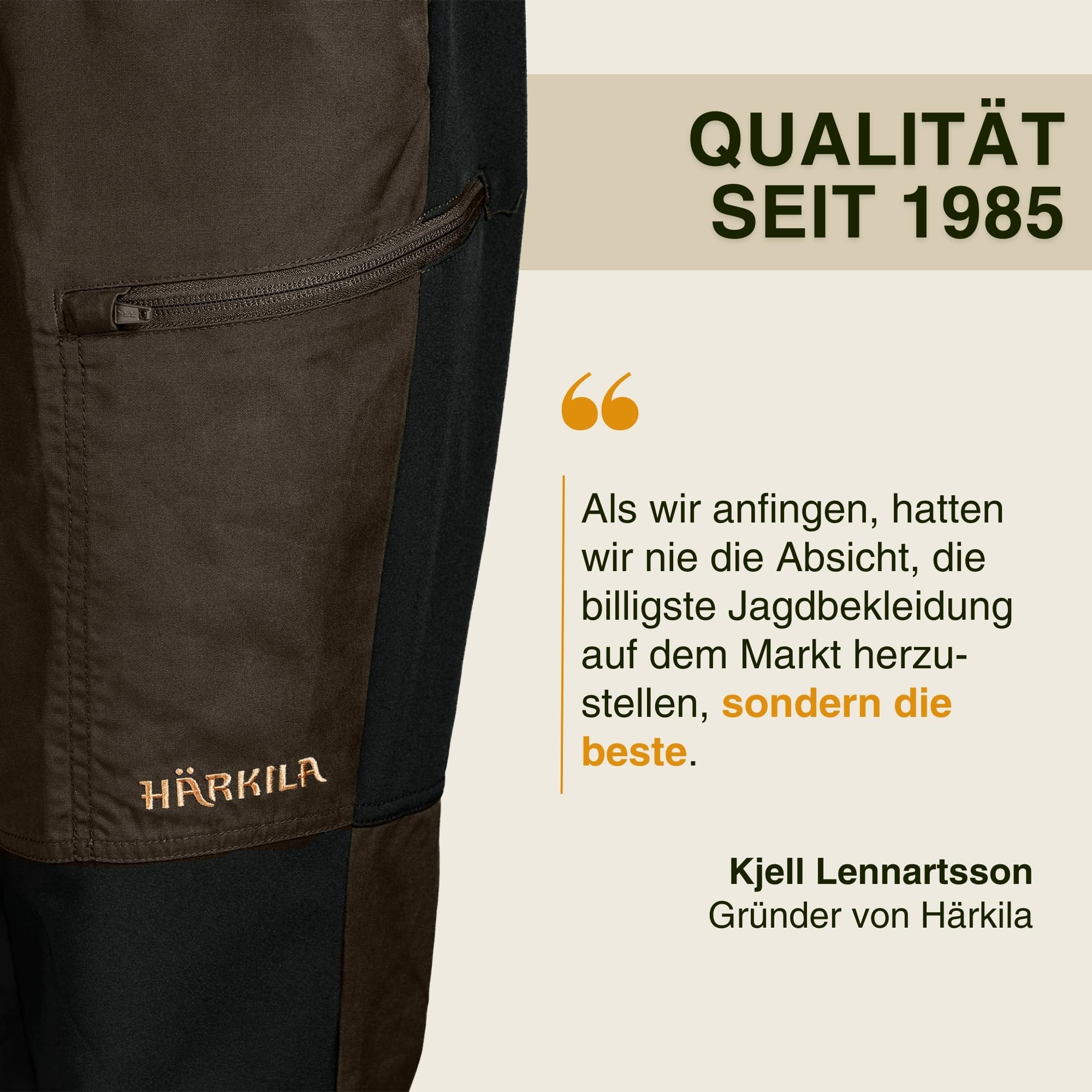 Härkila Hose Dean zum Jagen und für alle Outdoor-Aktivitäten, Robust und Flexibel