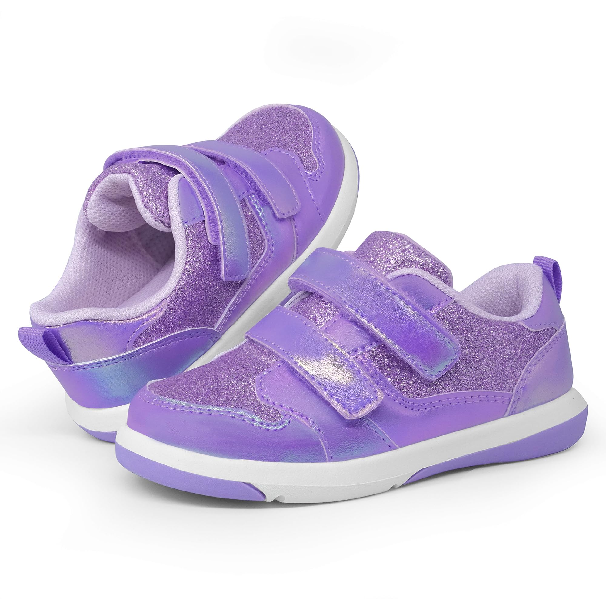 SKYWHEEL Toddler Boys Girls Tennis Shoes Kids Slip On Barefoot Shoes Wide Casual Walking Running Sneakers for Little Kids