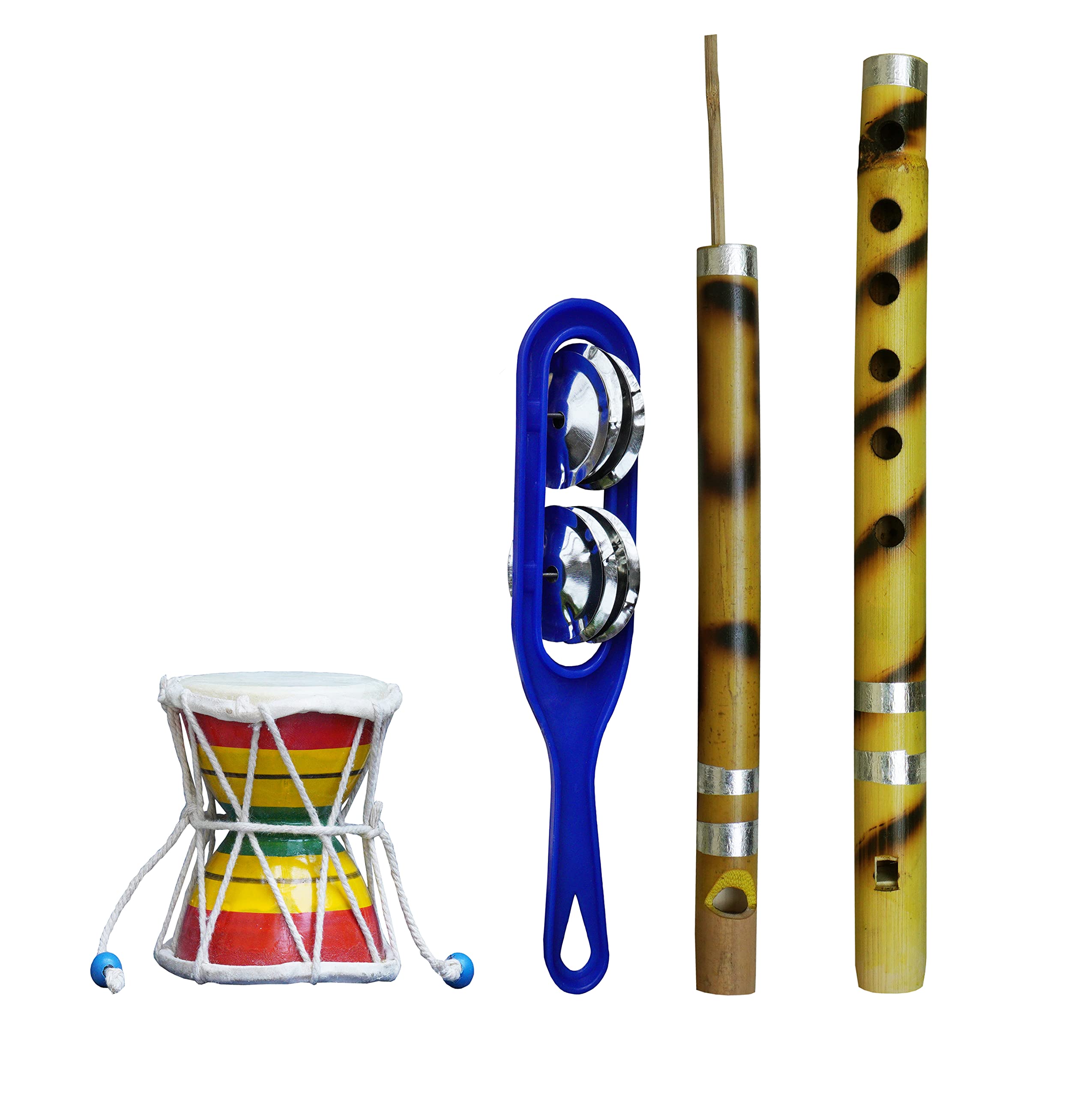 Templeshop Damru/Premjuri/Flute Indian Musical Instrument size 8/12/13 Inches (Multicolor) (B0C4TQZPJP) Amazon Price History, Amazon Price Tracker