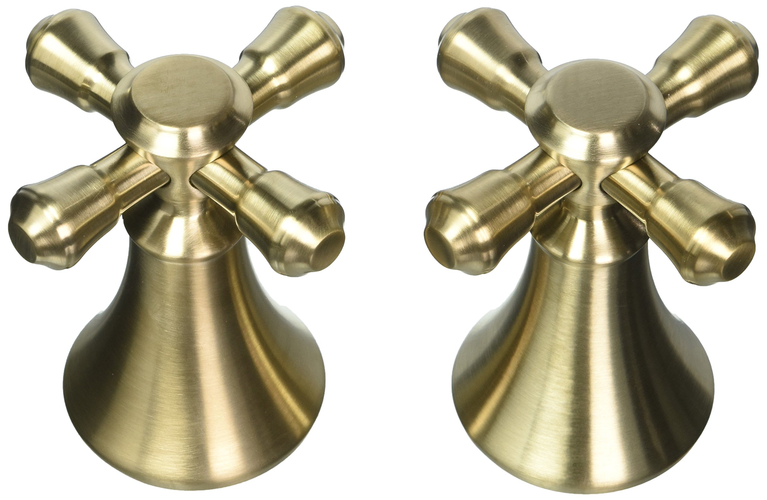 Delta Cassidy Brushed Gold Cross Roman Tub Faucet Handle Set of 2