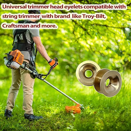 Miniatura 2 de Recortadora de hilo Cabeza de ojal Recortadora de ojetes Mangas de repuesto para cabeza de comedor de malezas Manga con ojal