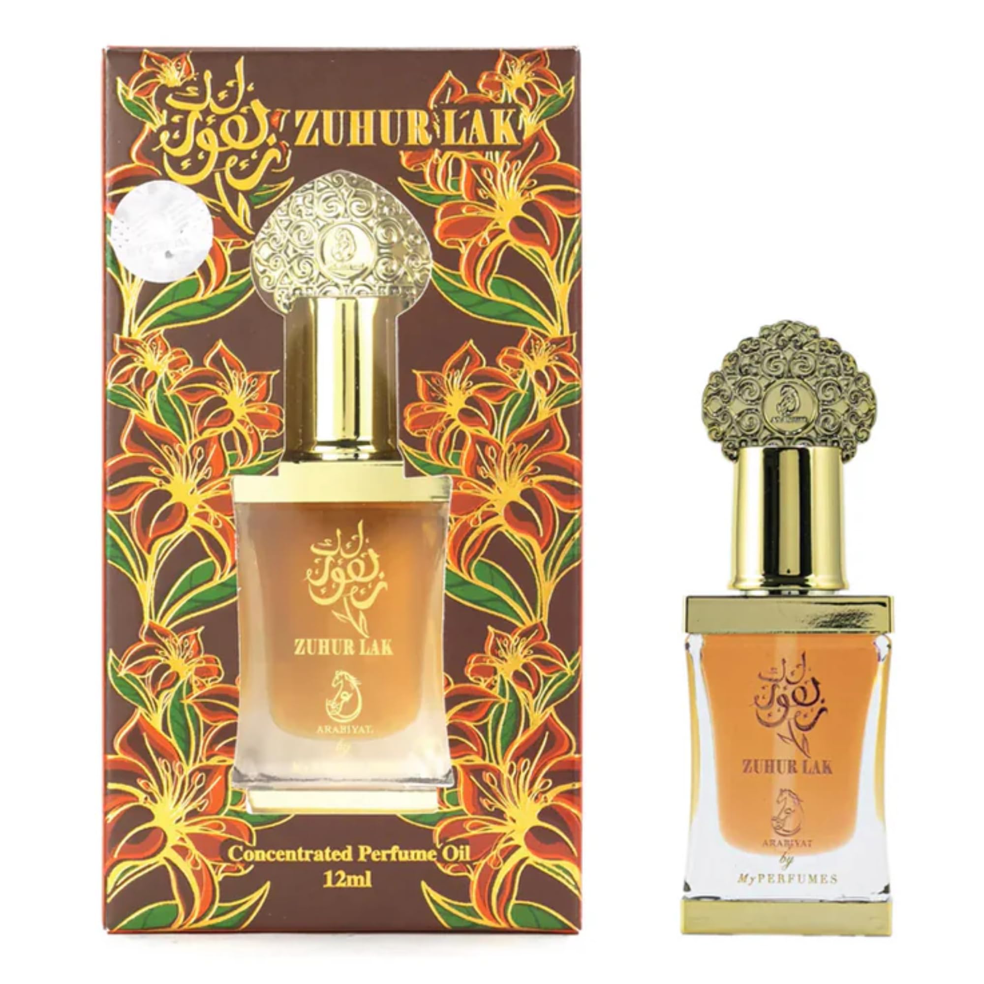 My Perfumes ZUHUR LAK from ARABIYAT Non Alcoholic Attar or Concentrated Perfume Oil for Men and Women 12ml