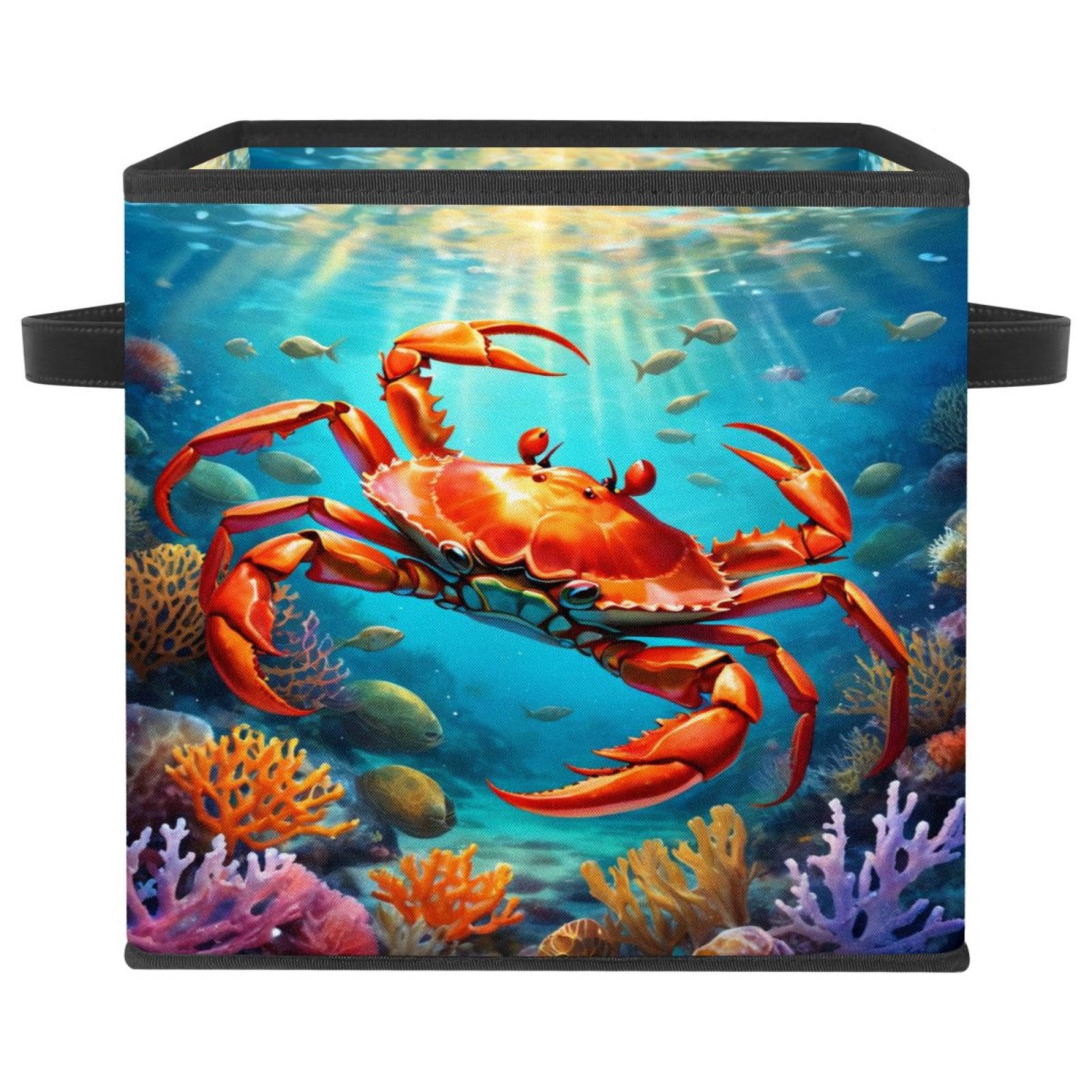 Boîte de rangement pliable crabe pour stopper le désordre