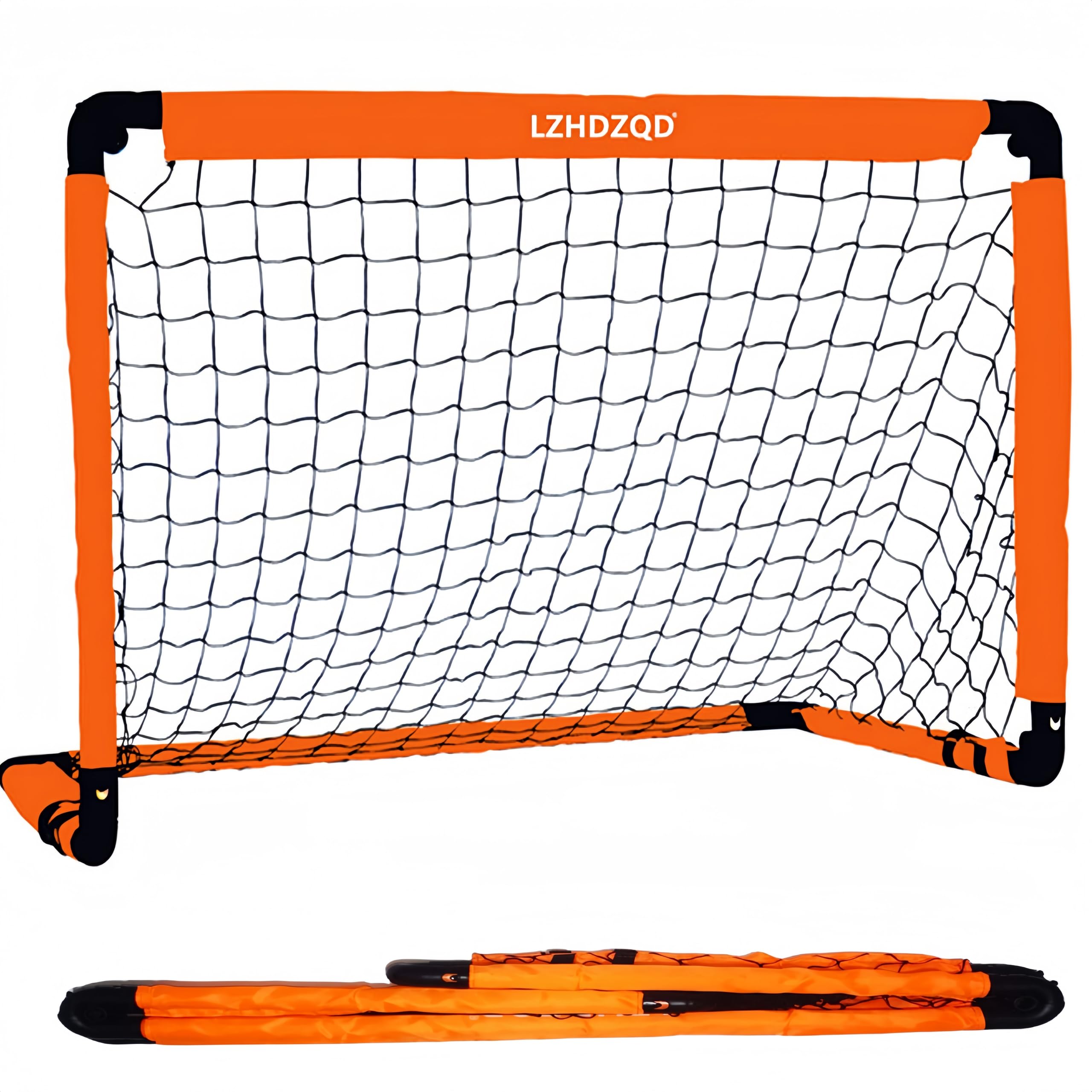 LZHDZQD Klappbar Fußballtor Mini Kinder Fussballtor 60x45cm / 90x60cm / 115x80cm Fussballtore für Garten Kinder, Kleine Klappbares Fussballtor Geschenk für Indoor/Outdoor/Garten