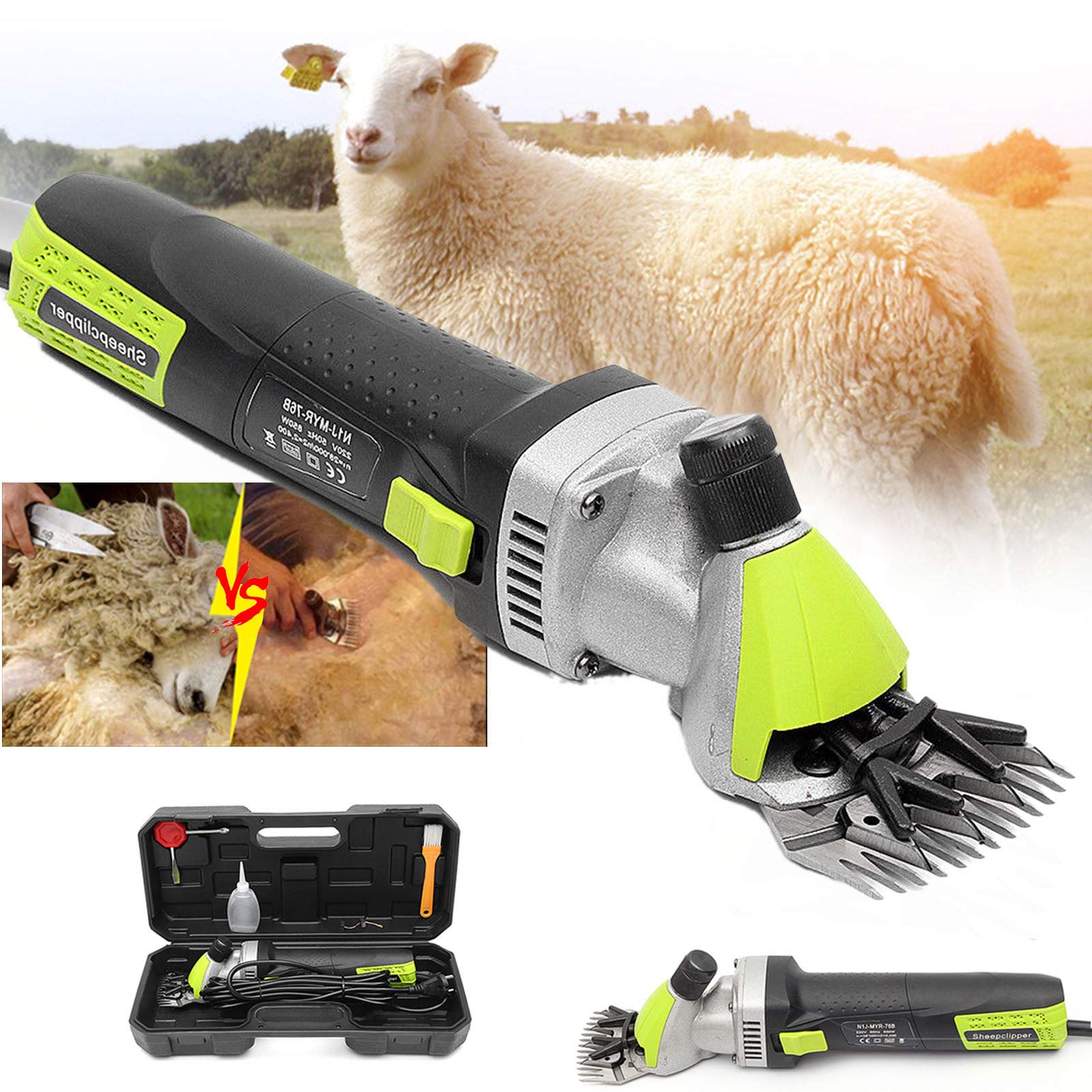 Esquiladora Ovejas, Cortapelos Eléctricos para El Cuidado de Animales para Alpacas, Camellos Y Animales Grandes de Pelo Grueso, Profesional Máquina Esquiladora