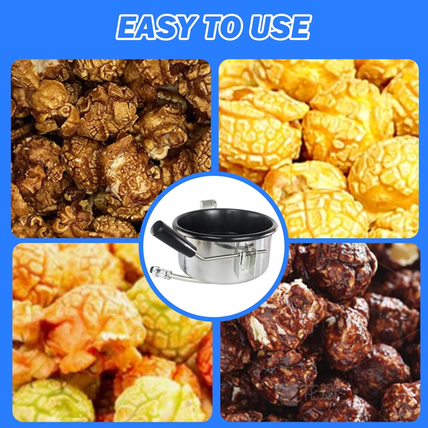 Nostalgia Popcorn Maker 8oz Anti-Scorch Electric Popcorn Maker Machine with Safe Control User-Friendly Machine Easy Maintain for Movie Night Parties