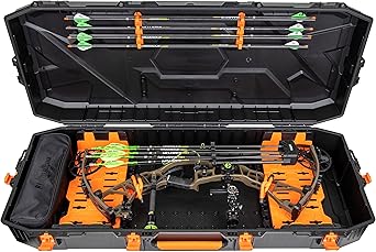 Flambeau Outdoors Formula Bow Case - Features A.B.S. نظام أمان القوس الرغوي ، مكونات الدقة الحرجة في العوائم الحرة ، يناسب أقواس الطول الكلي 43 بوصة ، أسود