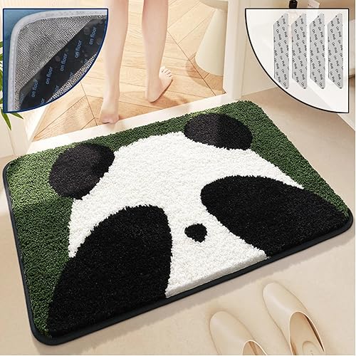 Miniatura 1 de Alfombras de baño de lujo, de 0.78 pulgadas de grosor, extra suaves, absorbentes, no se desprende, se lavan a máquina, alfombra de felpa lanuda