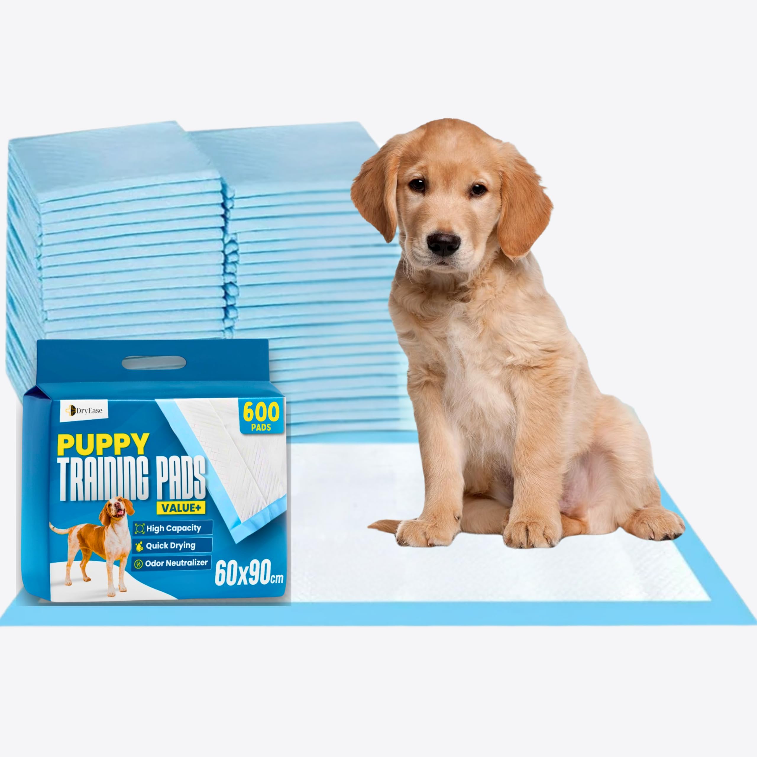 Bazaar Extra Large Puppy Pads 100 Pack 90x60cm – Disposable Puppy Training Pads, Super Absorbent & Leak-Proof Pads for Puppies and Dogs | Quick Dry, Odour Control & Floor Protection Dog Pads. — view 10