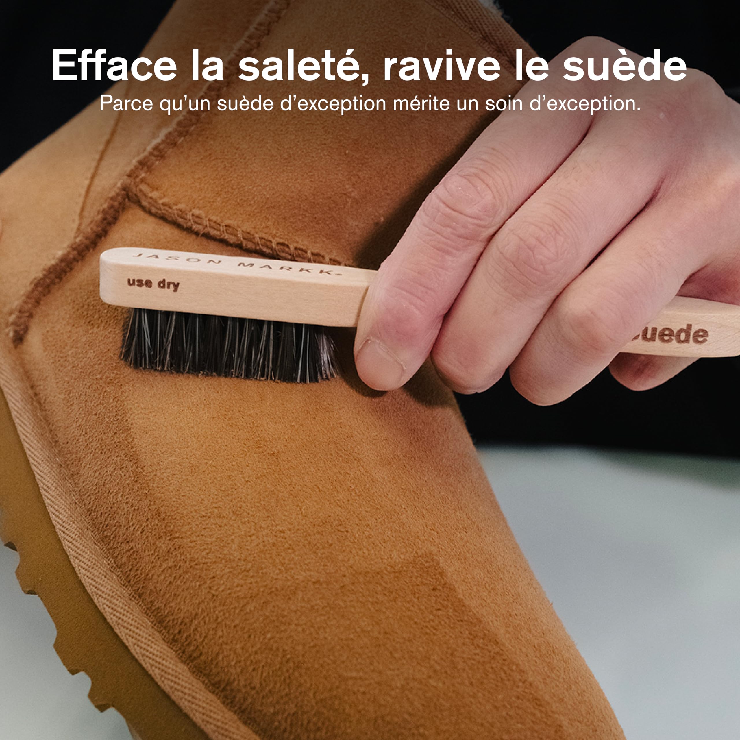 Jason Markk Kit avec Une Gomme à Daim et Une Brosse à Chaussures, Nettoyant pour Daim et Cuir Nubuck - pour Le Nettoyage à Sec des tiges et Semelles intermédiaires Sales