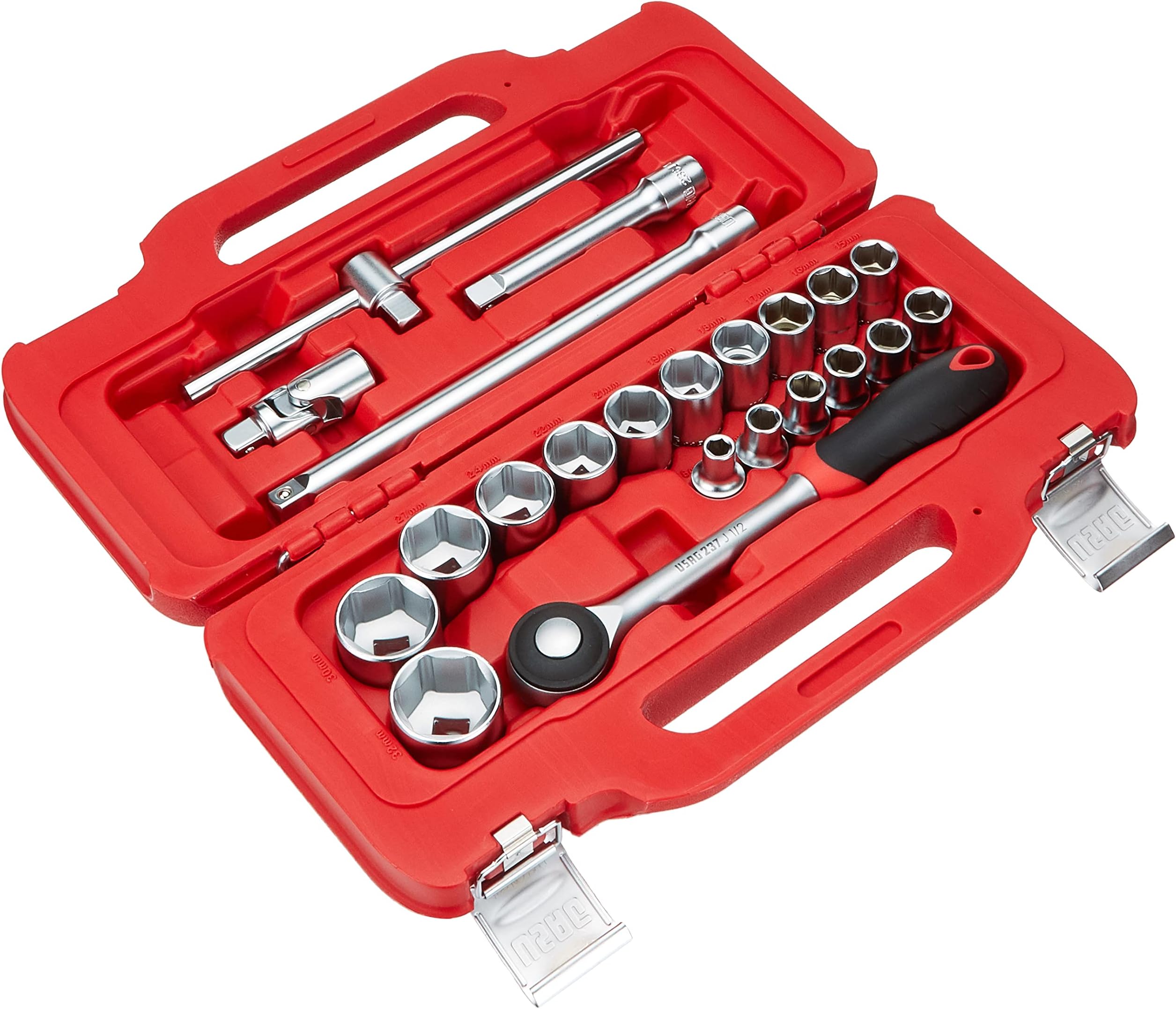 USAG601 1/2 J22 Assortment with Hexagonal Sockets in Modular Box (22 Pieces)