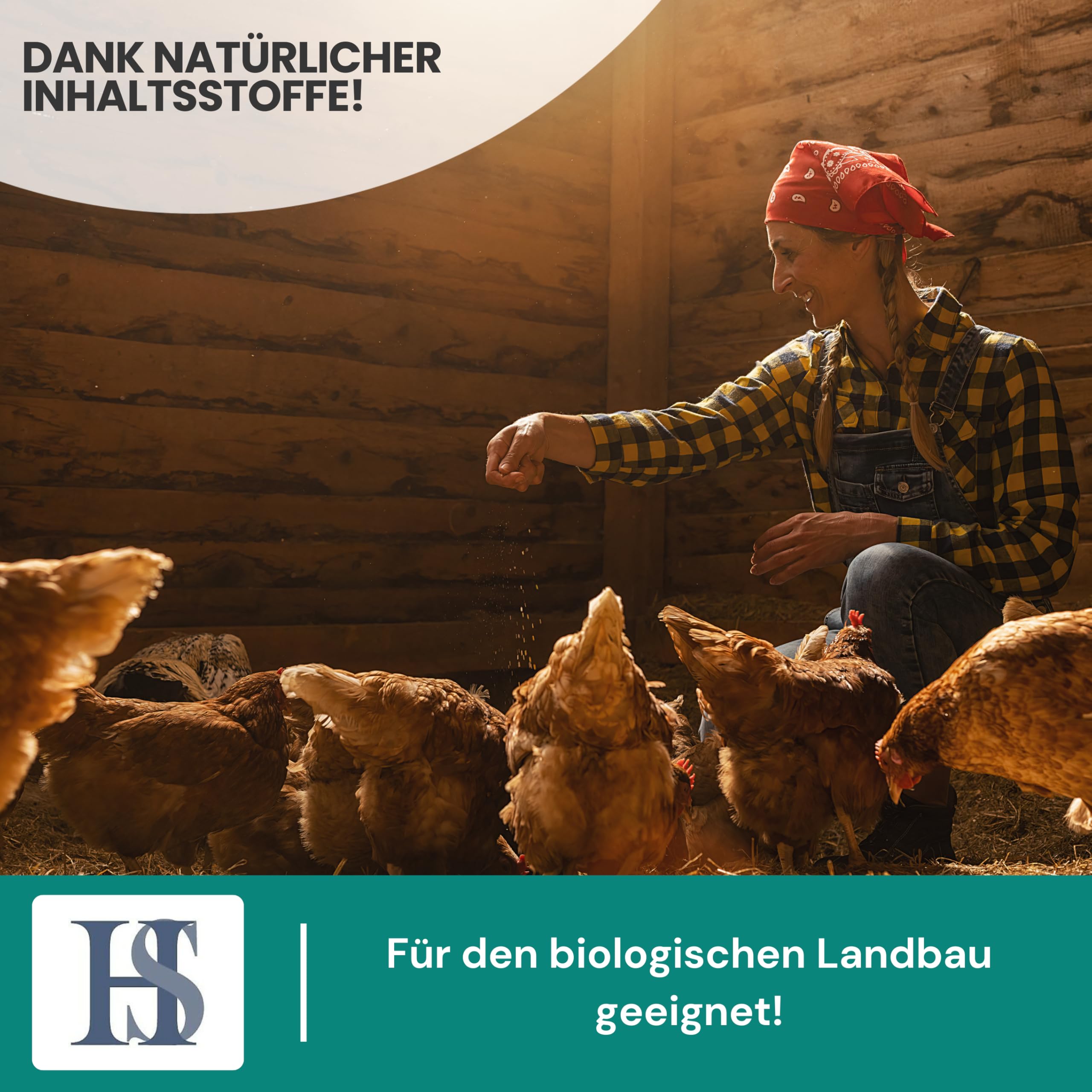 HS Mikrogur Complete - Stallklima-Optimierer mit Eukalyptusöl gegen Milben - Biozidfrei - Einfache Anwendung für Stallungen & Einsatz in Allen Bereichen der Bio. Landwirtschaft