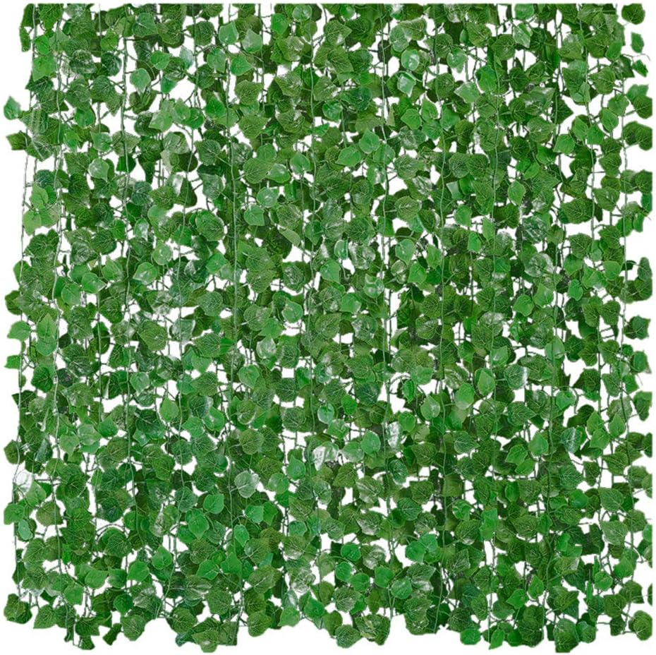 Grey990 8ft Artificial Ivy Plants Fake Vine Leaves Wedding Home Garland Decoration