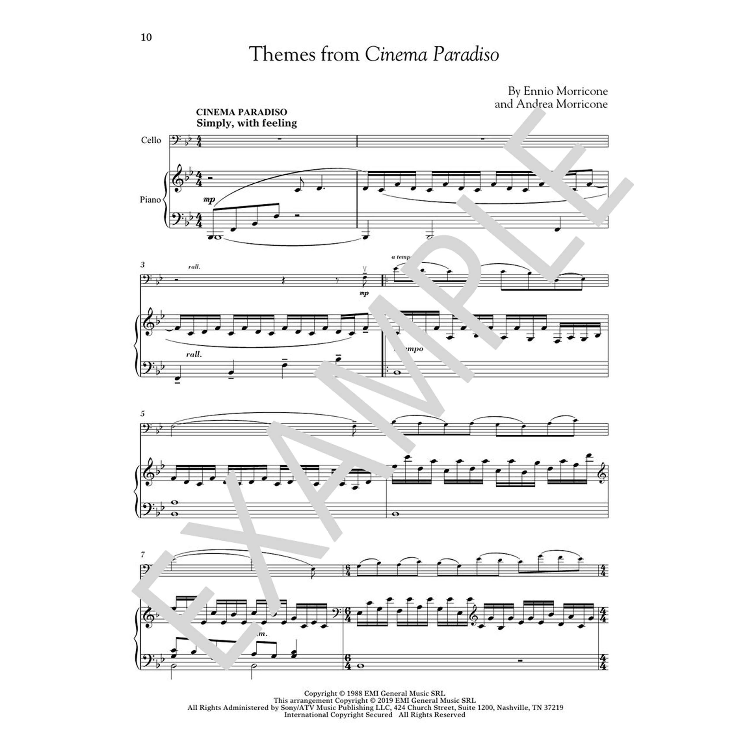 Movie Themes for Classical Players - Cello and Piano With online audio of piano accompaniments - Image 6