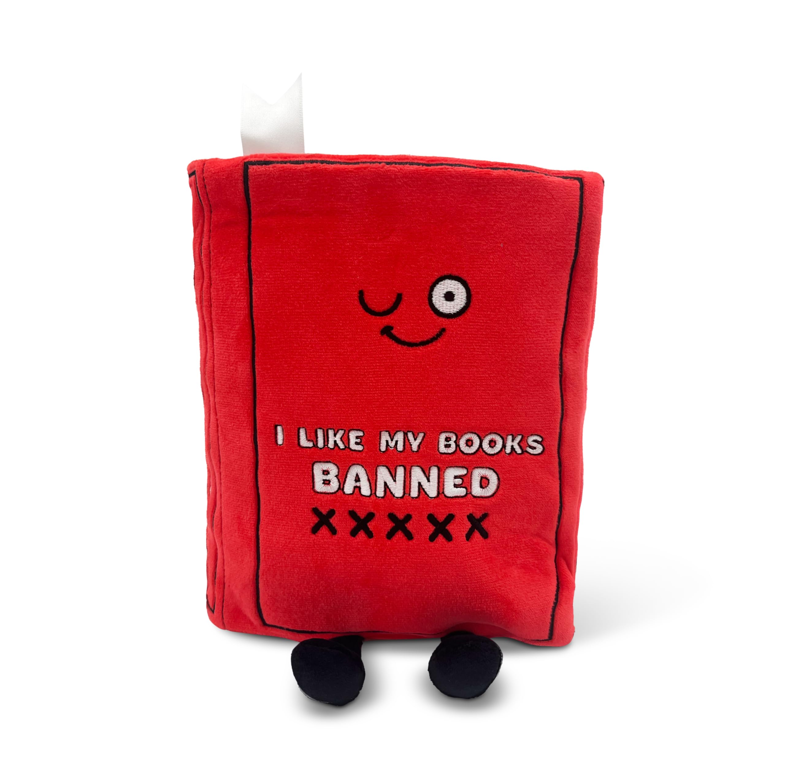 Amazon.com: Punchkins Book Plushie - I Like My Books Banned,Gift