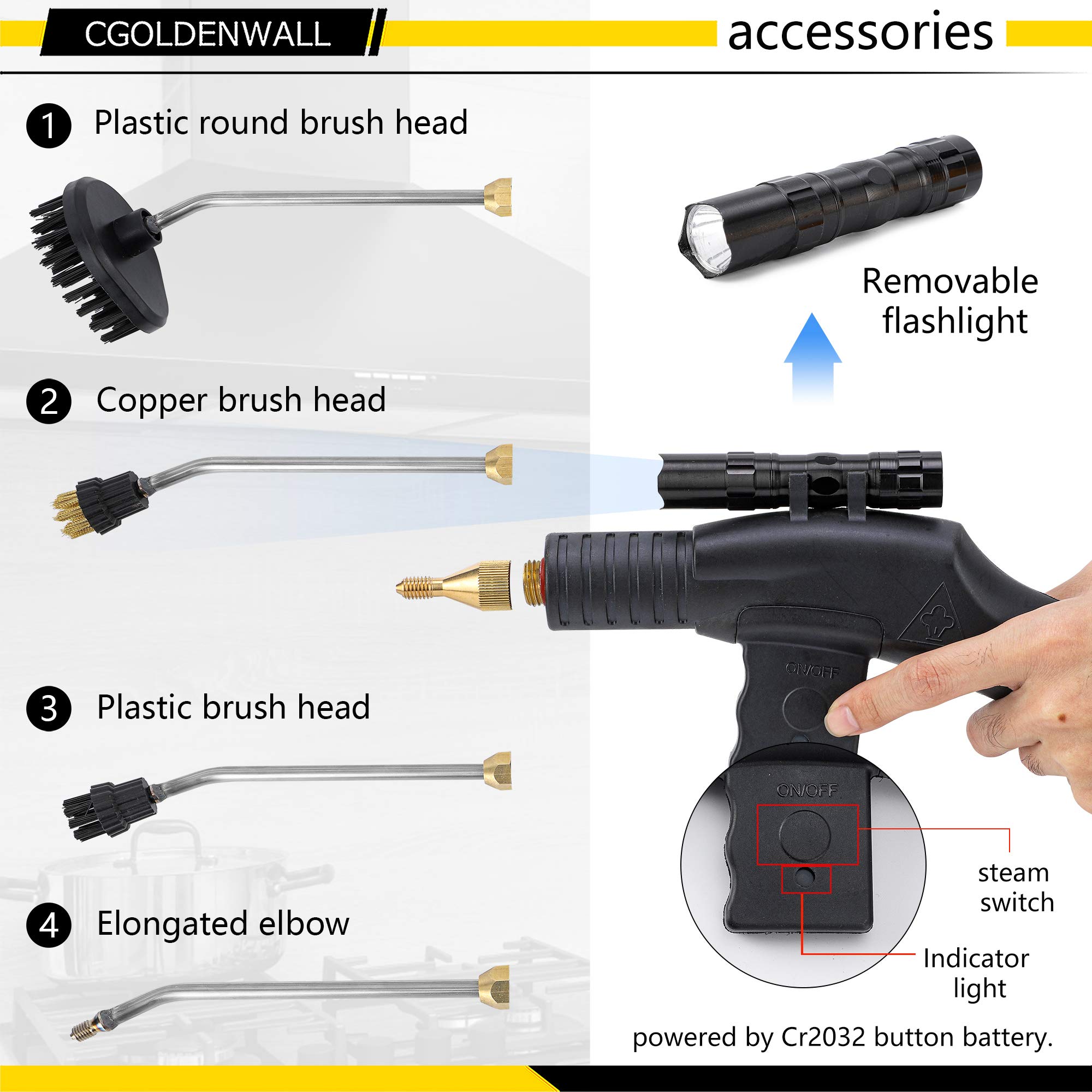 Buy CGOLDENWALL Portable Steam Cleaner High Temperature Steamer
