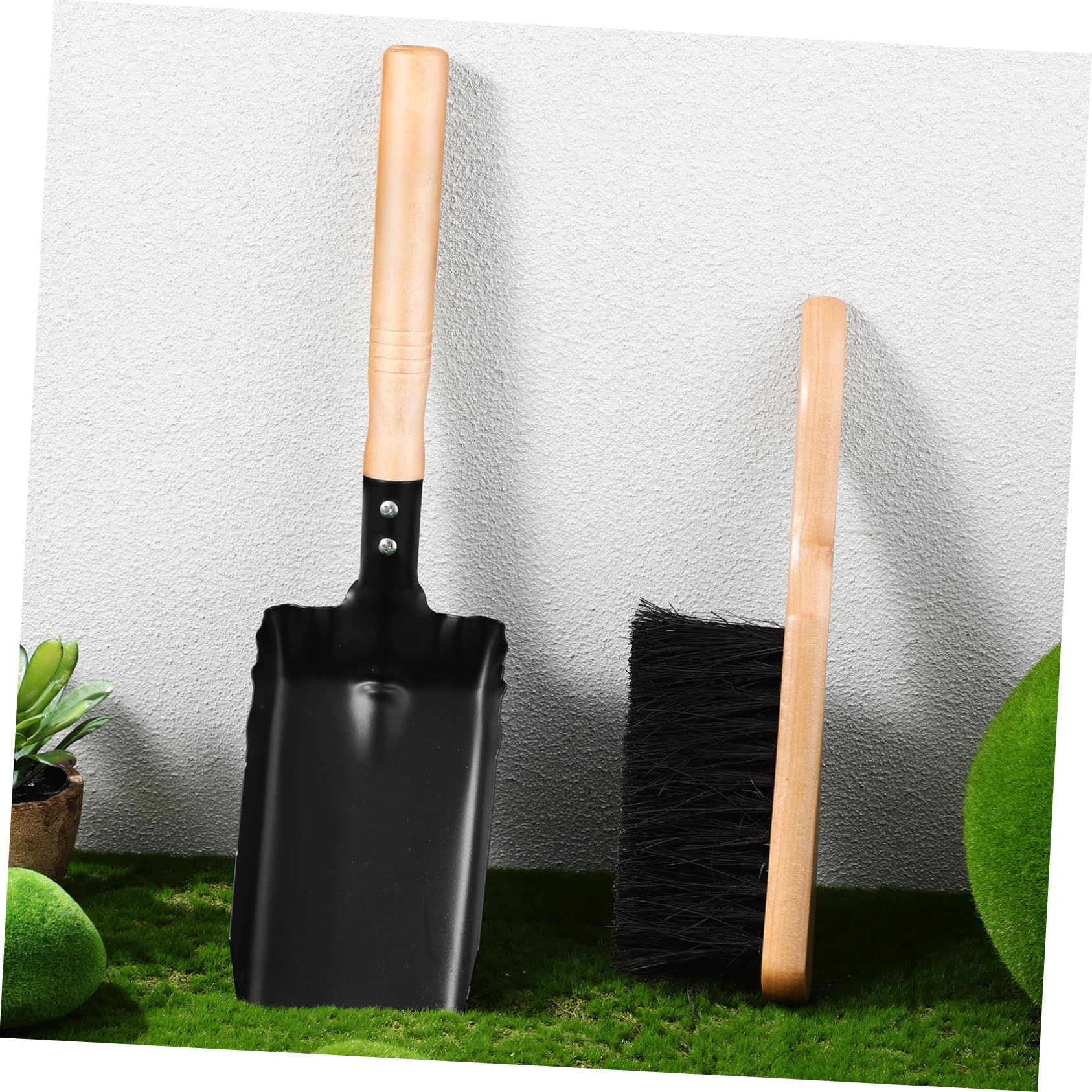 UPKOCH 5 Juegos Juego De Pincel De Espátula Ceniza Herramientas De Chimenea Pala Pala Interior Carbón Pala De Cepillo Para Chimenea Barriendo Limpieza Multifunción Raspado De Madera