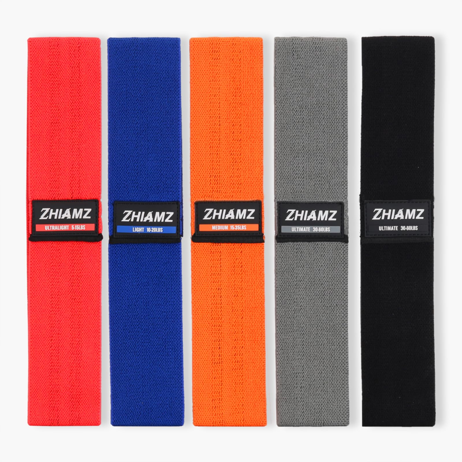 Resistance Bands Exercise Workout Bands for Legs and Butt Fabric 6 Set of Stretch Bands for Women and