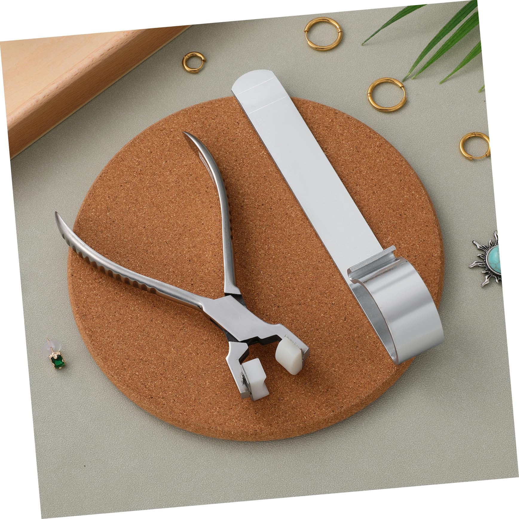 Alicates para Doblar Pulseras y Formar Alambre Metalizado para Joyería, Herramienta Metálica, Uso Profesional y Hobby, Accesorios para Crear Pulseras Artesanales