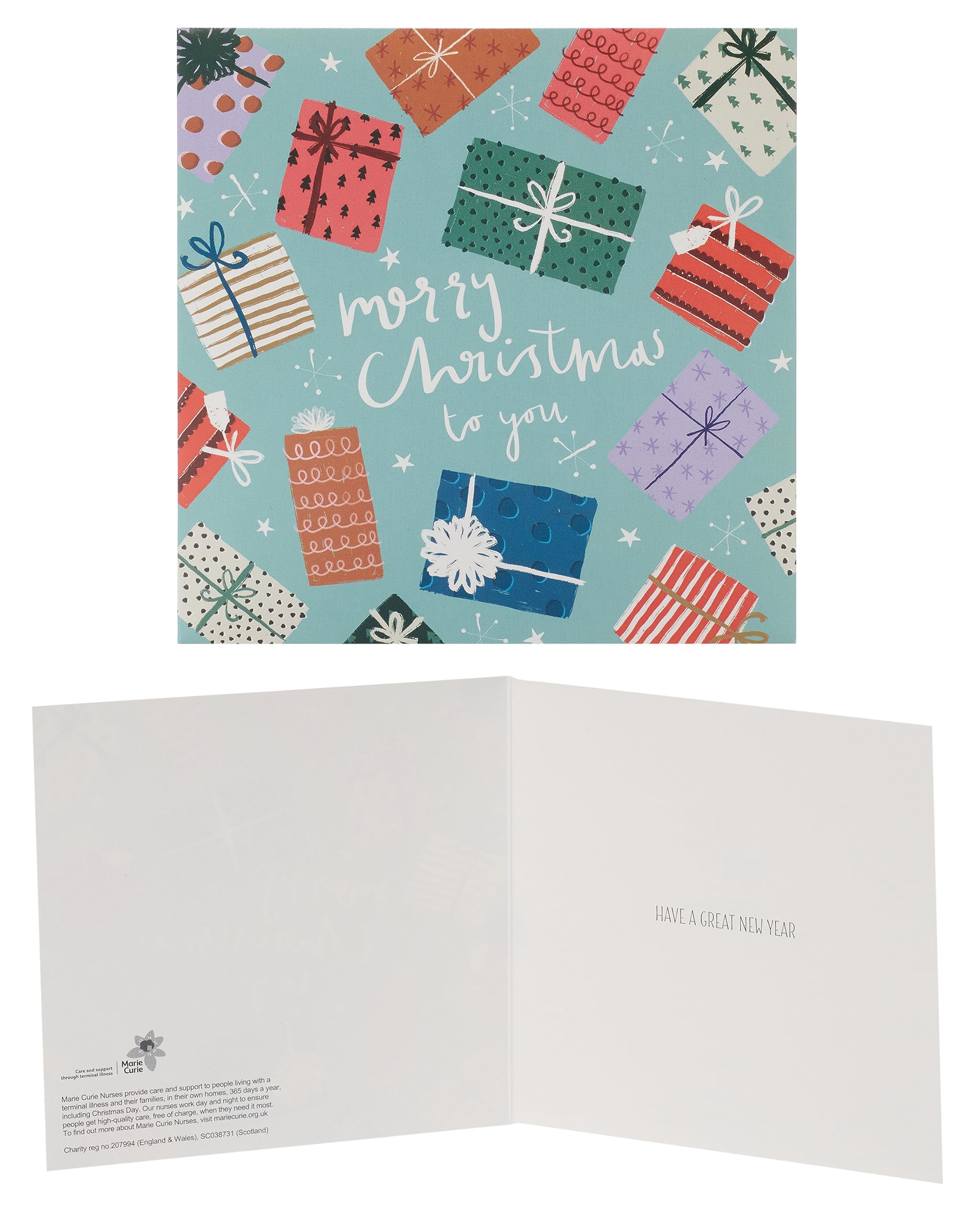 Pack of 8 HO HO HO Marie Curie Charity Christmas Cards Xmas Cards 556834, Multi, 135 x 135 mm - Image 4