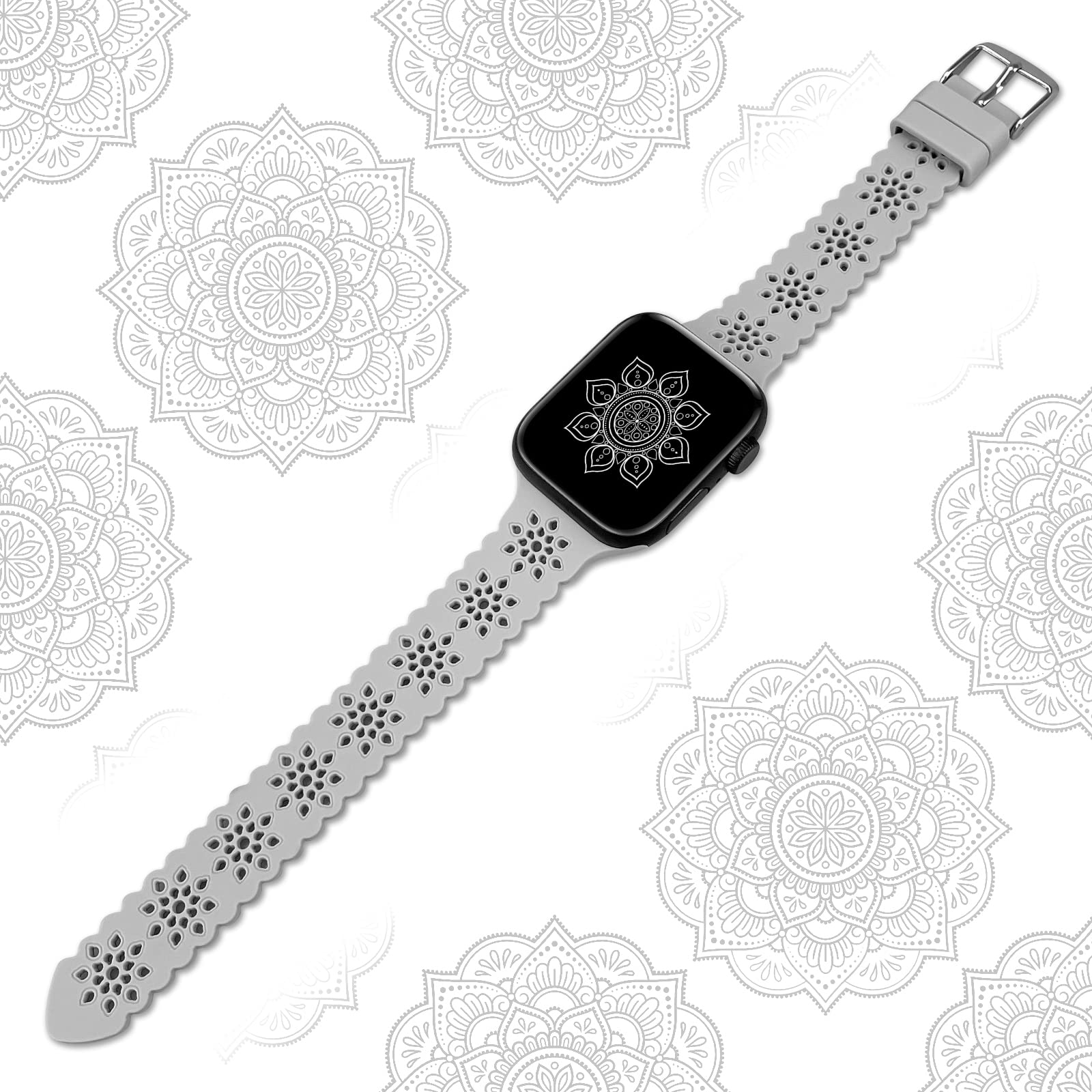 TopPerfekt Lace Strap Compatible with Apple Watch 42mm 44mm 45mm 49mm - Image 4