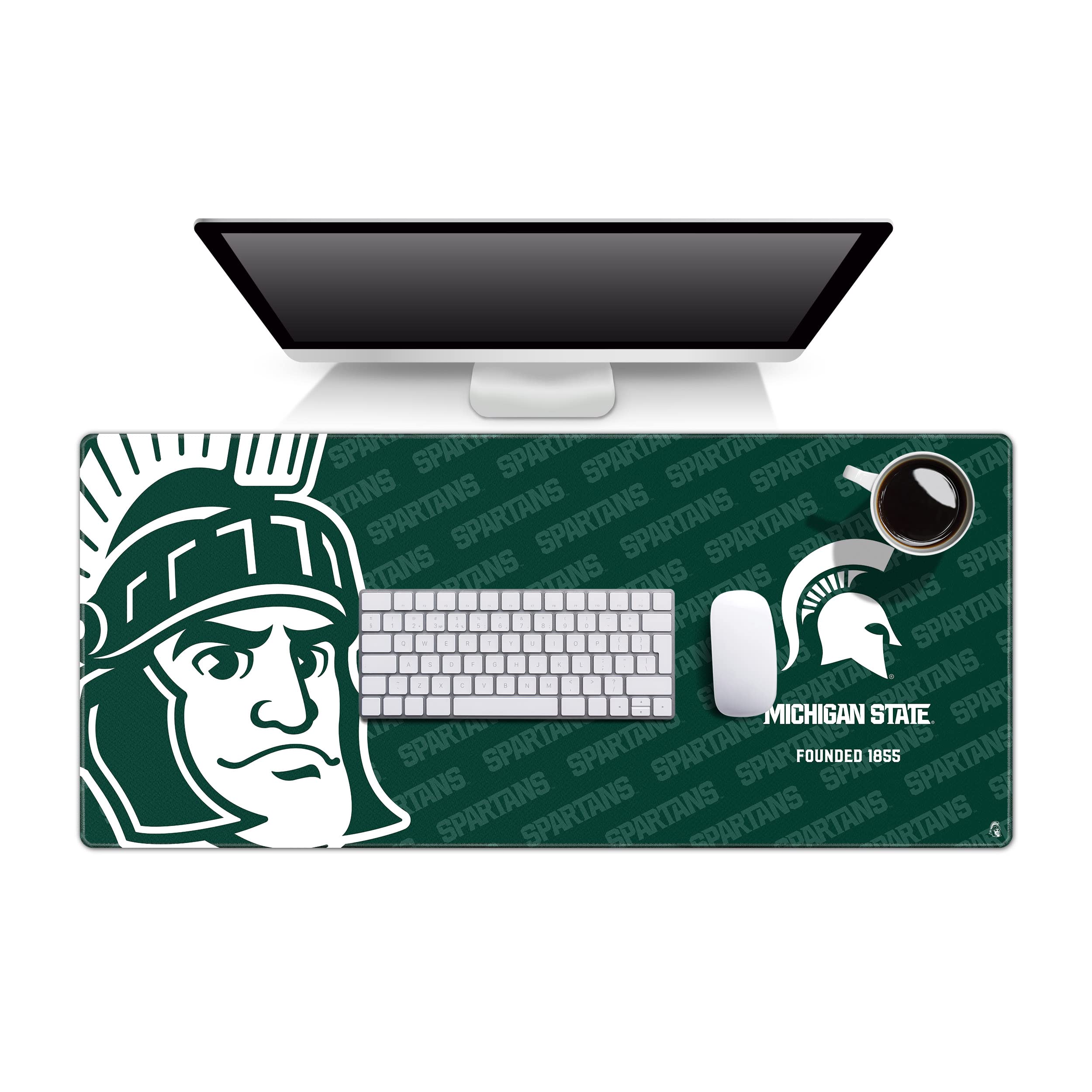 YouTheFan NCAA Michigan State Spartans Logo Series Desk Pad