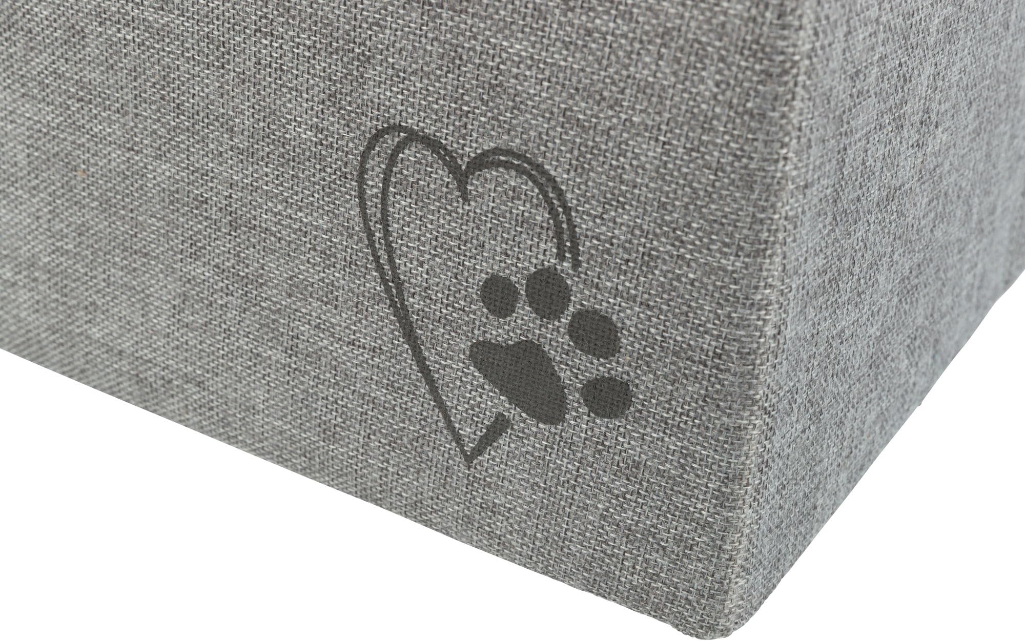 TRIXIE Katzenhöhle Kimy, kuschelig & waschbar – 72 x 40 x 40 cm, hellgrau | Gemütlicher Rückzugsort mit weichem Kissen – für große Katzen, kuschelig, pflegeleicht und angenehm weich