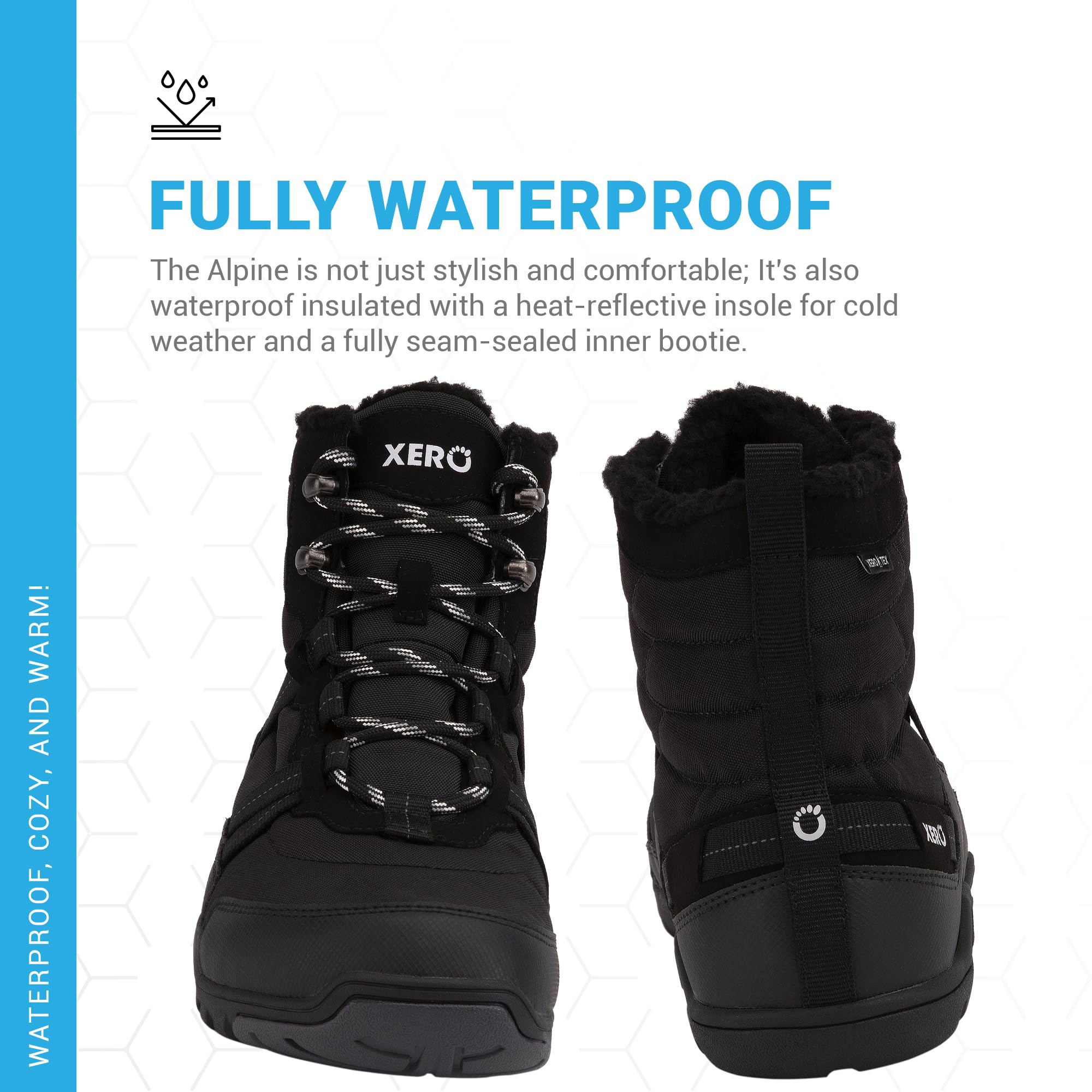 Xero Shoes Alpine Herren Schneestiefel - Wasserdicht, Isoliert Outdoor Winterstiefel