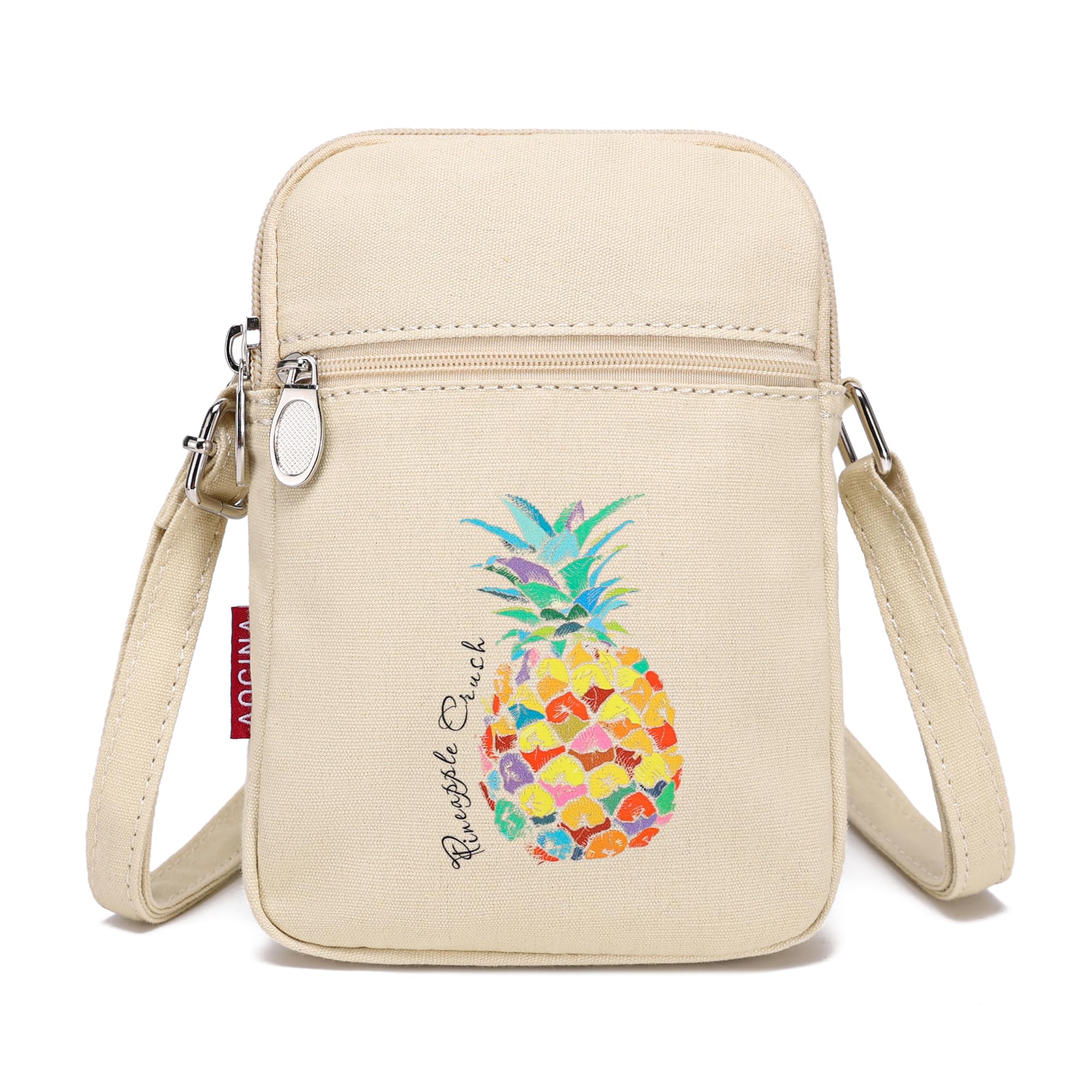 AOCINA Small Crossbody Purse Valentines Day Birthday Gifts for Teen Girls Daughter Trendy Stuff Kawaii Cute Canvas Phone Bag