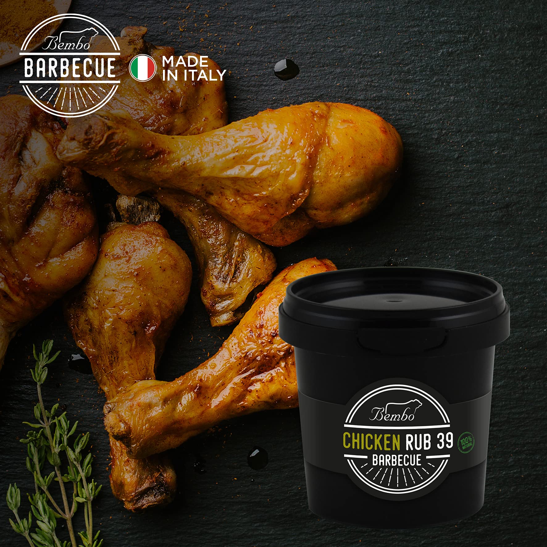 Bembo - BBQ Rub - Starter Pack - Miscele di Spezie per Barbecue - Confezione Regalo - Made in Italy