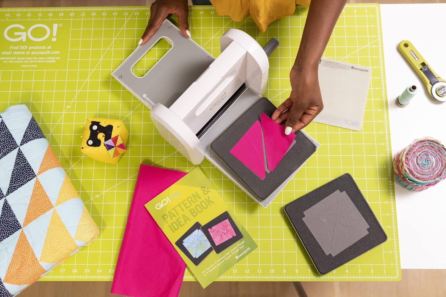 Buy AccuQuilt Go! Me Fabric Cutter Starter Set, 5 Patterns with