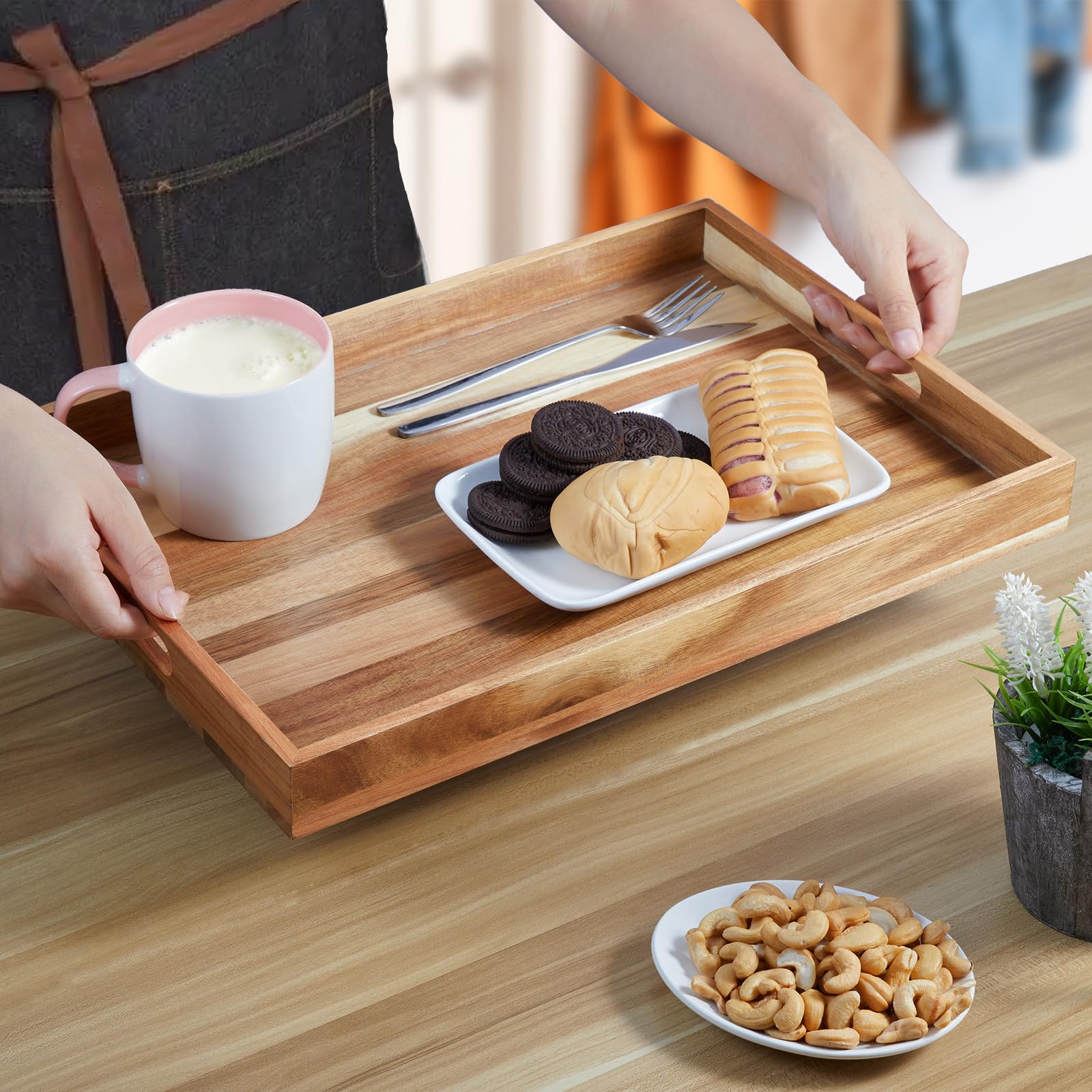 もゆ︎︎☺︎引越し作業中☺︎【新品・未使用】半月盆 食洗機対応 お盆 トレー 楽天市場】【2点購入で 35％OFFクーポン☆10/17 09:59迄】 【2