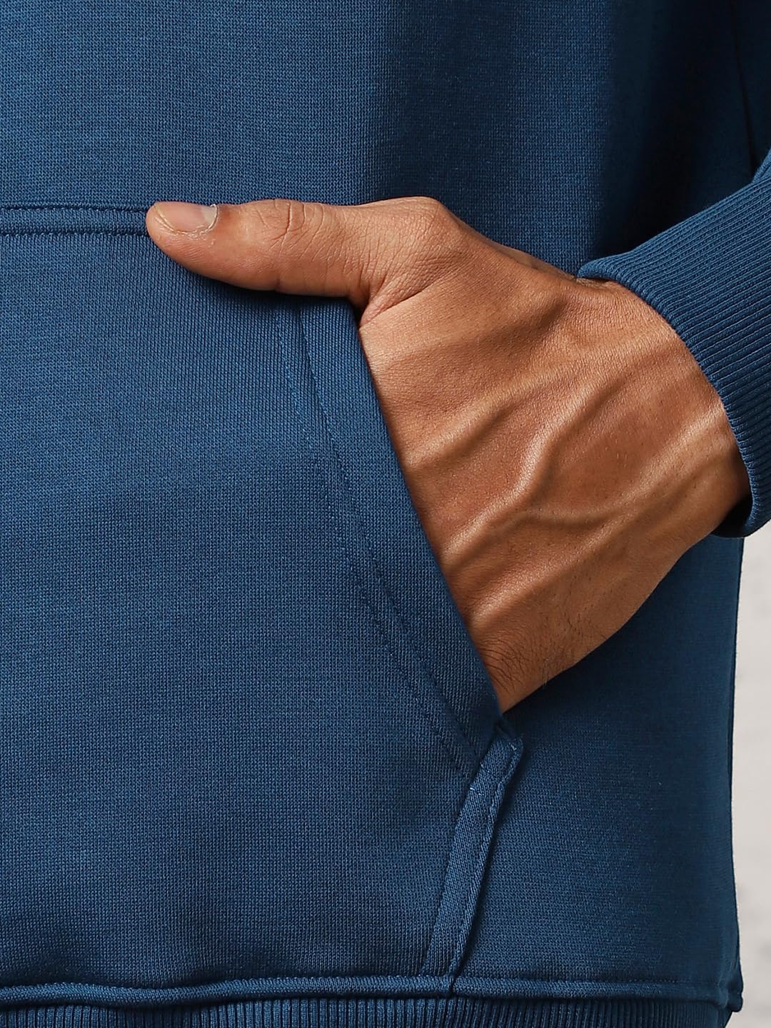 Nobero Męska bluza z kapturem z nadrukiem | 280 g/m² bogata bawełniana bluza z kapturem z długim rękawem | Stylowa i codzienna zimowa bluza z kapturem dla mężczyzn