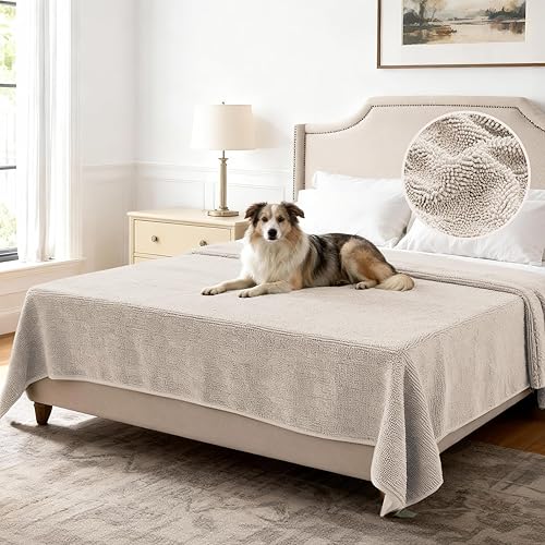 Miniatura 24 de H.VERSAILTEX Funda antideslizante para sofá de mascotas, protector para cama de perro, funda gruesa y suave, apta para mascotas, lavable, funda de